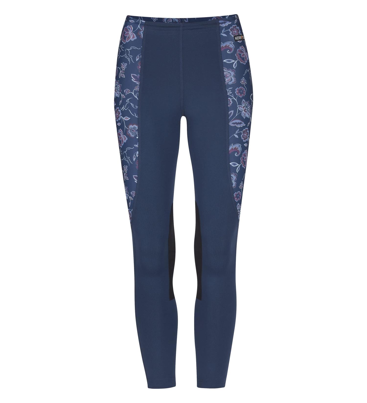 Kerrits Kids Small Admiral Knee Patch Performance Tight - Winter Bloom - Buy Online on GoSupps.com