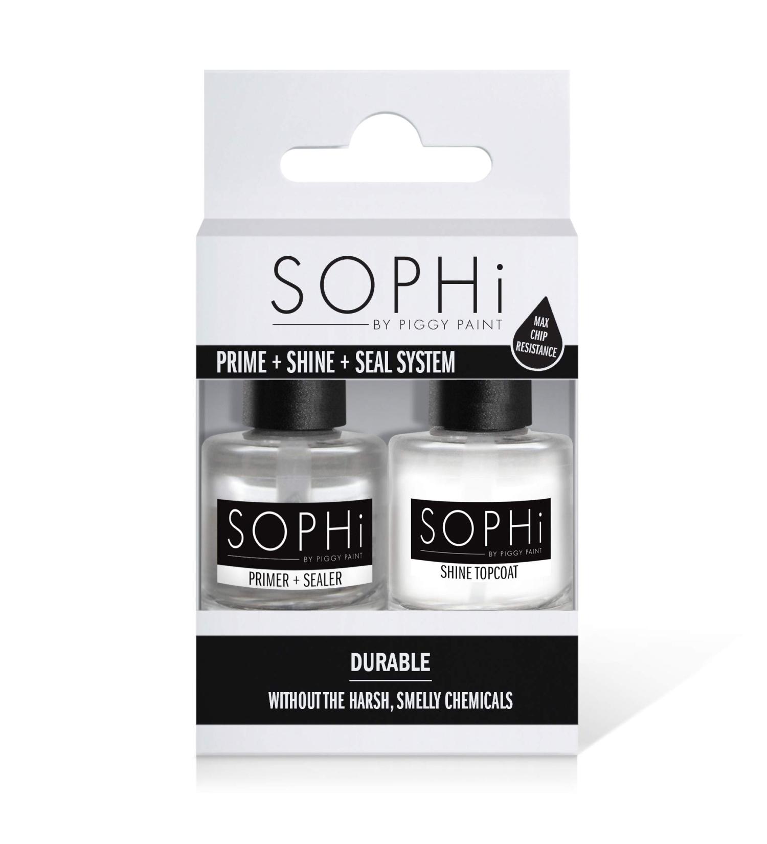 Shop SOPHi Prime + Shine + Seal System | Non-Toxic Primer Sealer & Topcoat - Safe & Chemical-Free for International Shipping - Buy Online on GoSupps.com