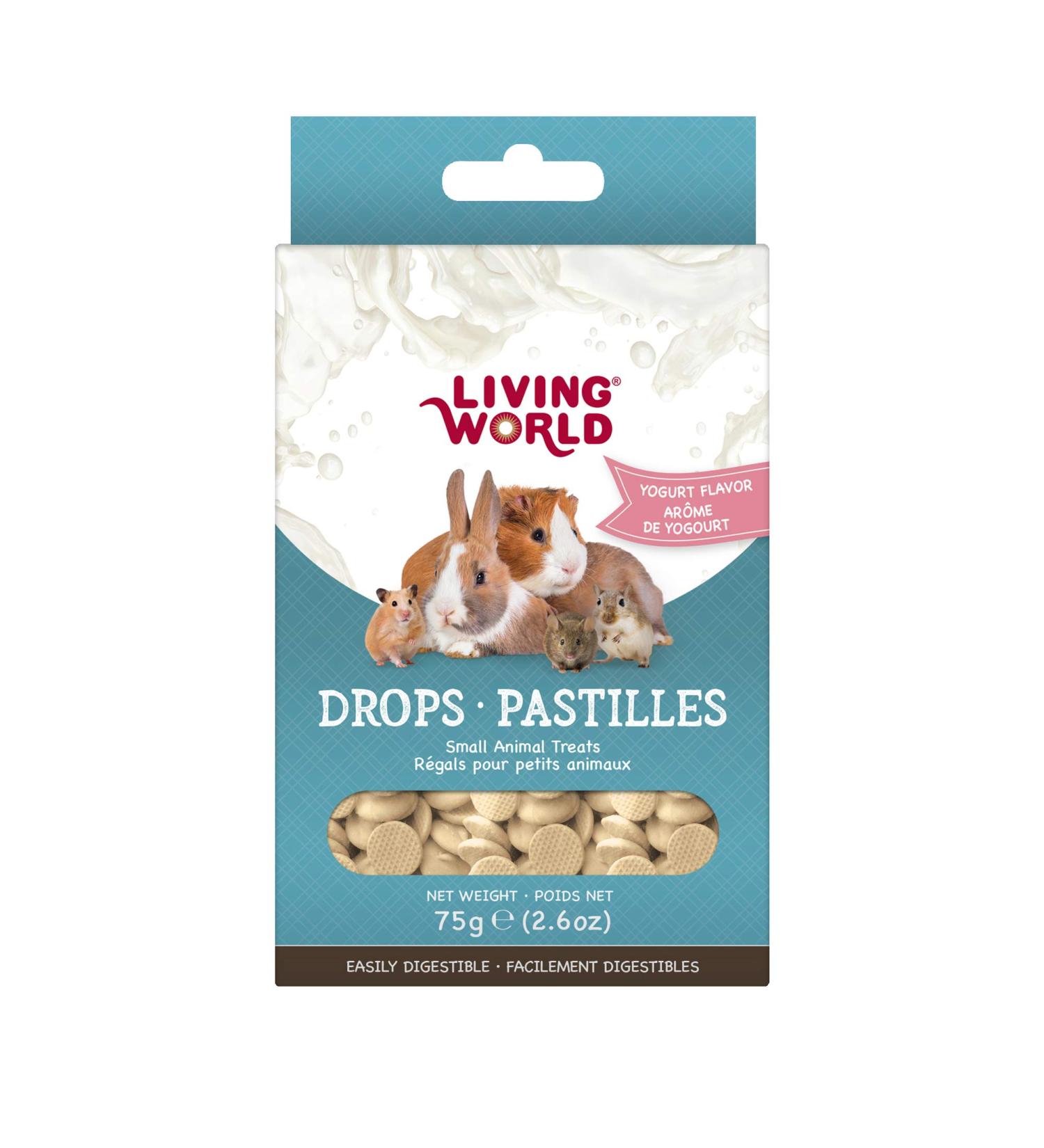 Living World Small Animal Drops - Yogurt Flavour - 75 g (2.6 oz)