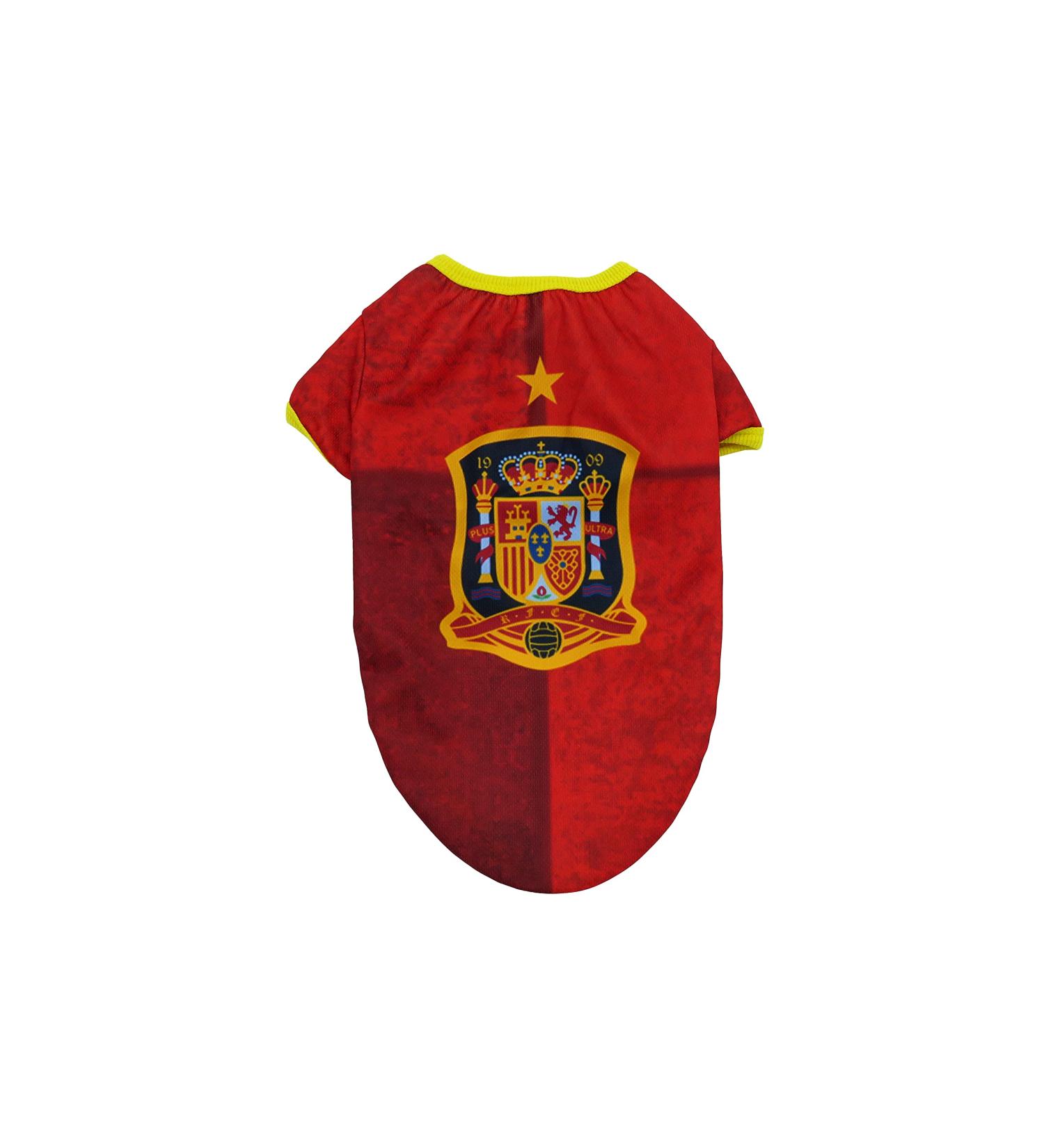 CYP Brands Spanish National Team Dog T-Shirt - Size S Red - Perfect for Small Dogs - Buy Online on GoSupps.com