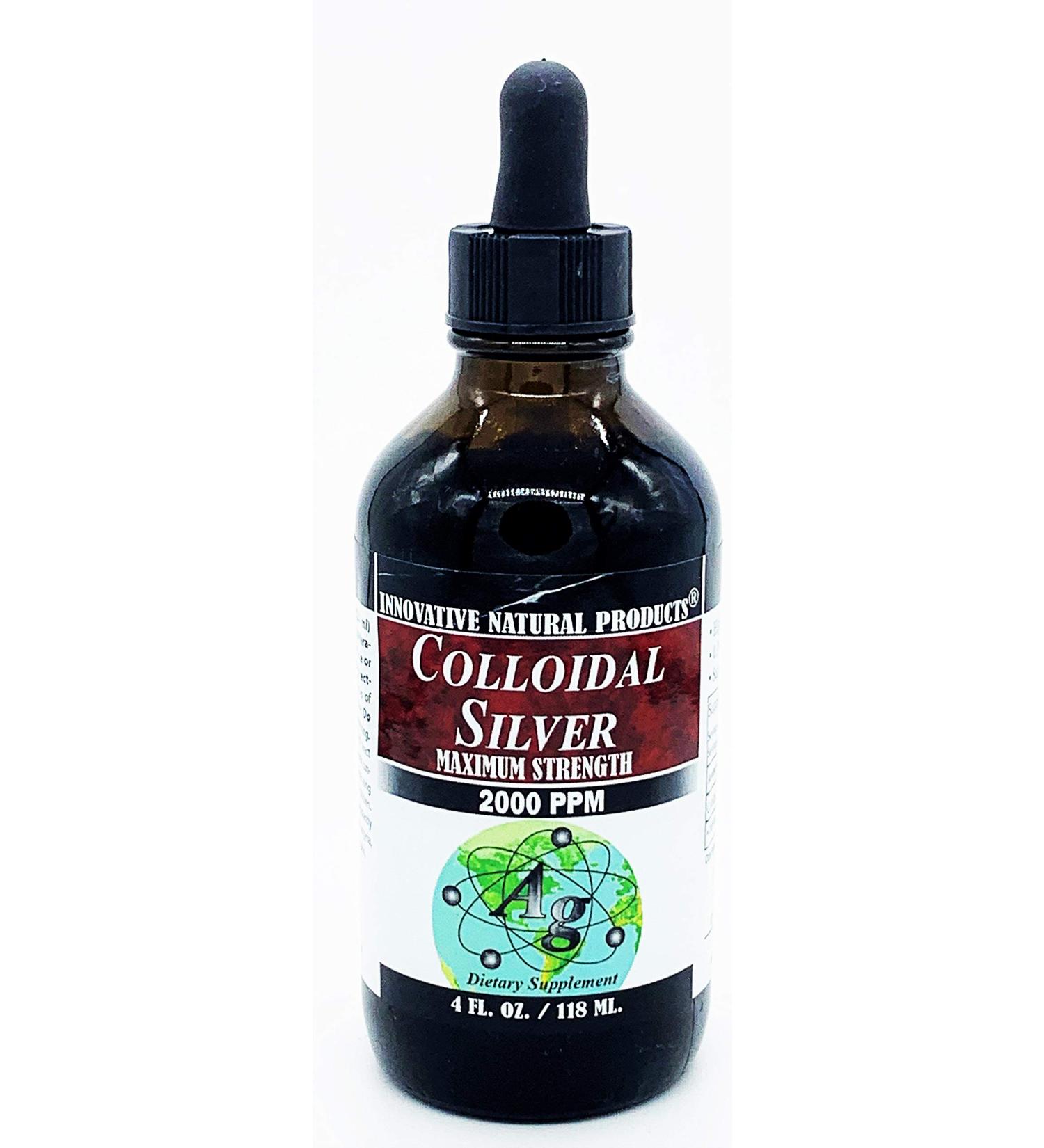 Buy Colloidal Silver 2000 PPM (4 oz) - Premium Quality by Innovative Natural Products | International Shipping Available - Buy Online on GoSupps.com