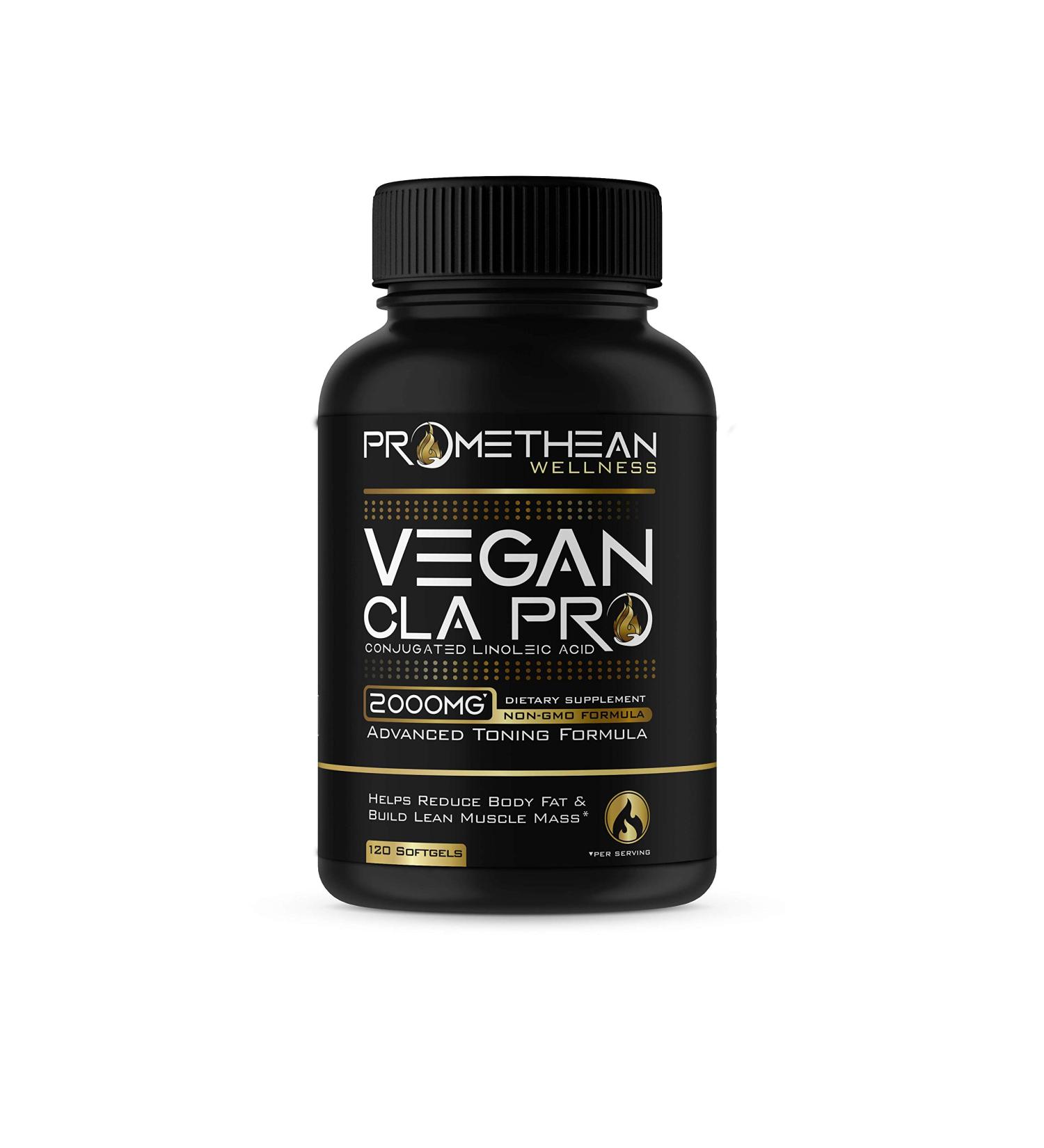 Vegan CLA Pro 2000mg - Premium Safflower Oil Conjugated Linoleic Acid for Belly Fat Burner - 120 Softgels for Weight Loss - High Potency for Men & Women - Buy Online on GoSupps.com