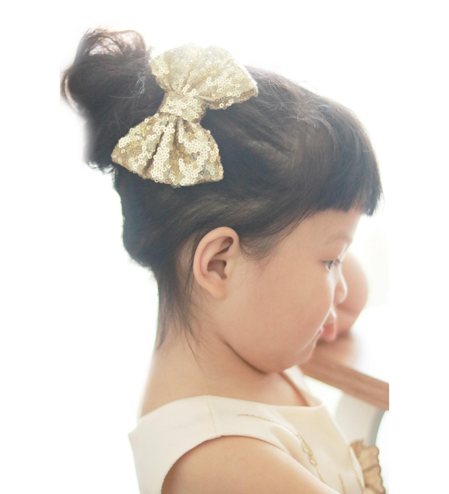 Missgrace Hot Gold Hair Bow - Girls Hair Clips Accessories - Buy Online on GoSupps.com