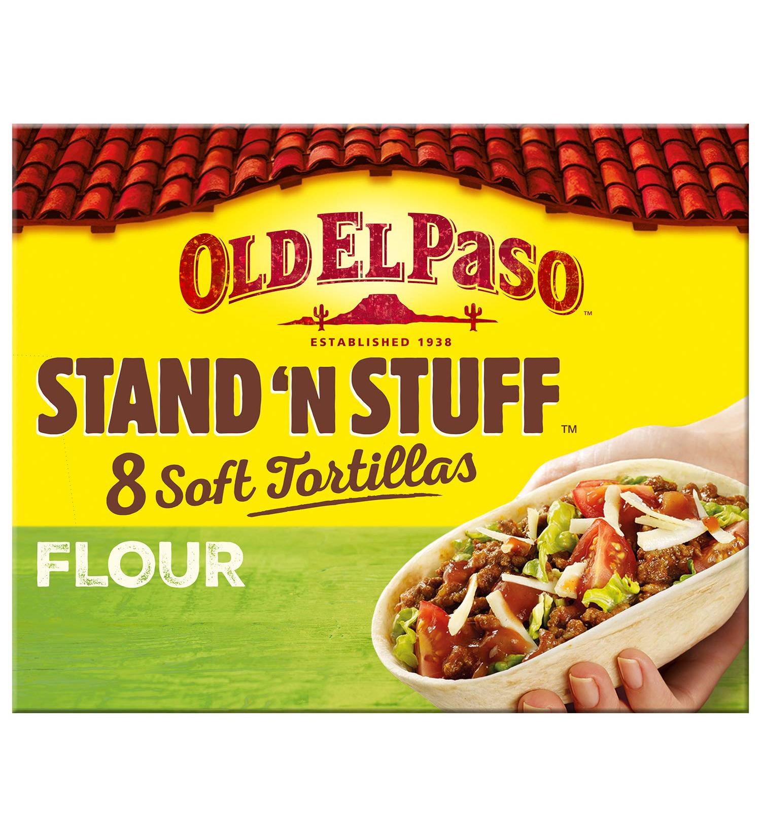 Old El Paso Mexican 8 Stand N Stuff Soft Flour Tortillas 193g - Buy Online on GoSupps.com