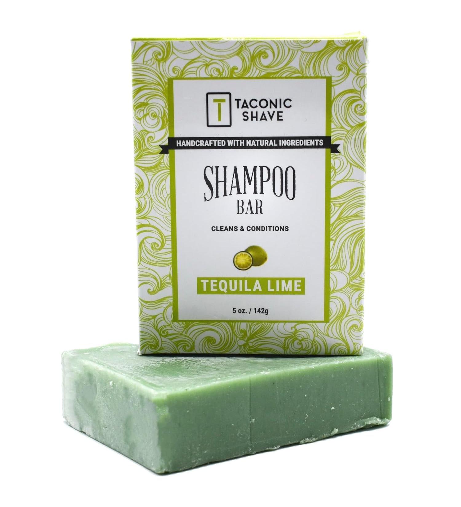Taconic Shave All Natural Lime Shampoo Bar - Handcrafted USA 5 oz - Clean Soft Conditioned Hair - International Shipping - Buy Online on GoSupps.com