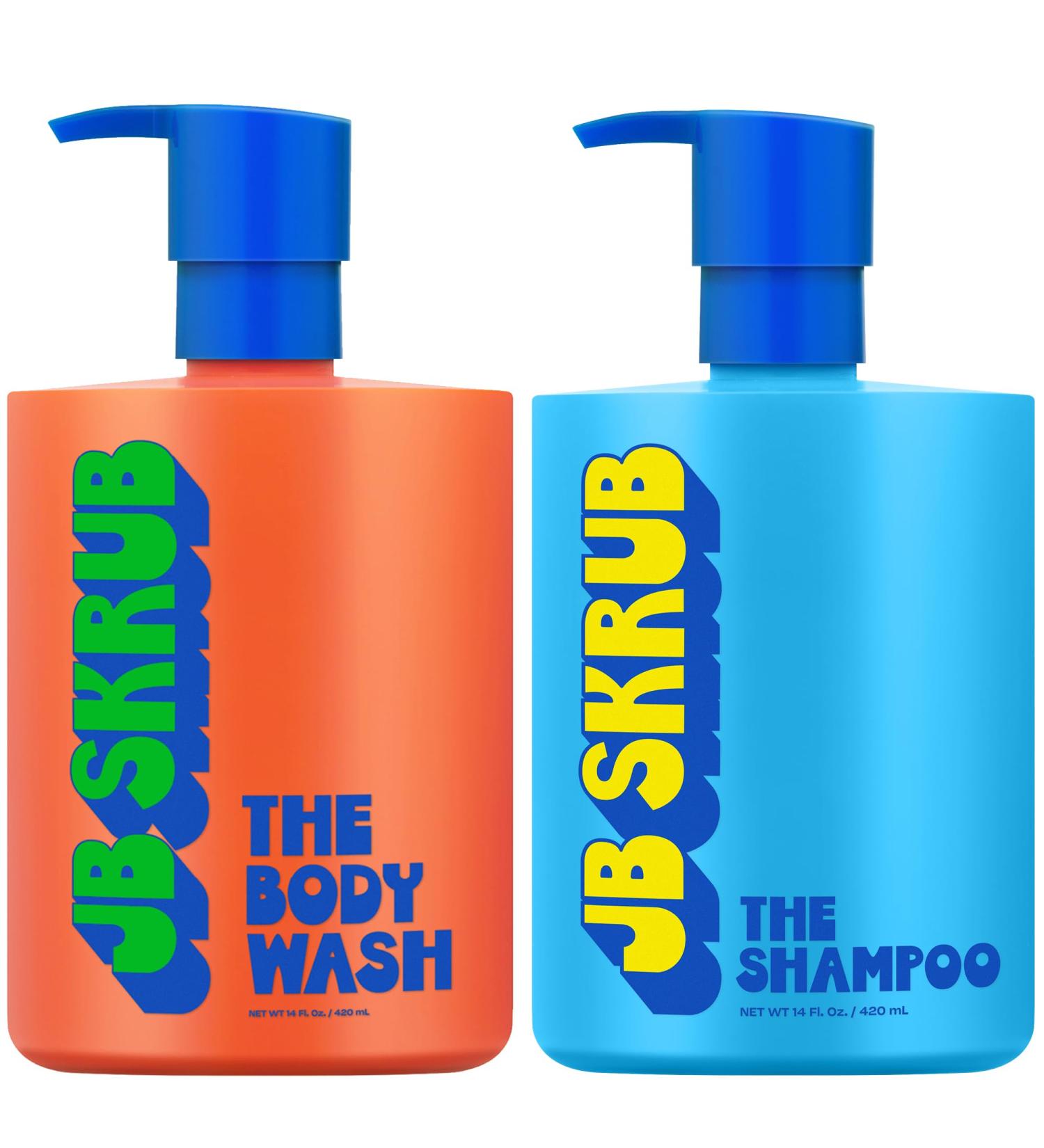 JB SKRUB The Hair and Body Wash Super Duo - No Harsh Ingredients - Conquer Adolescent Funk with Confidence - 14oz. The Hair and Body Wash Duo - Buy Online on GoSupps.com