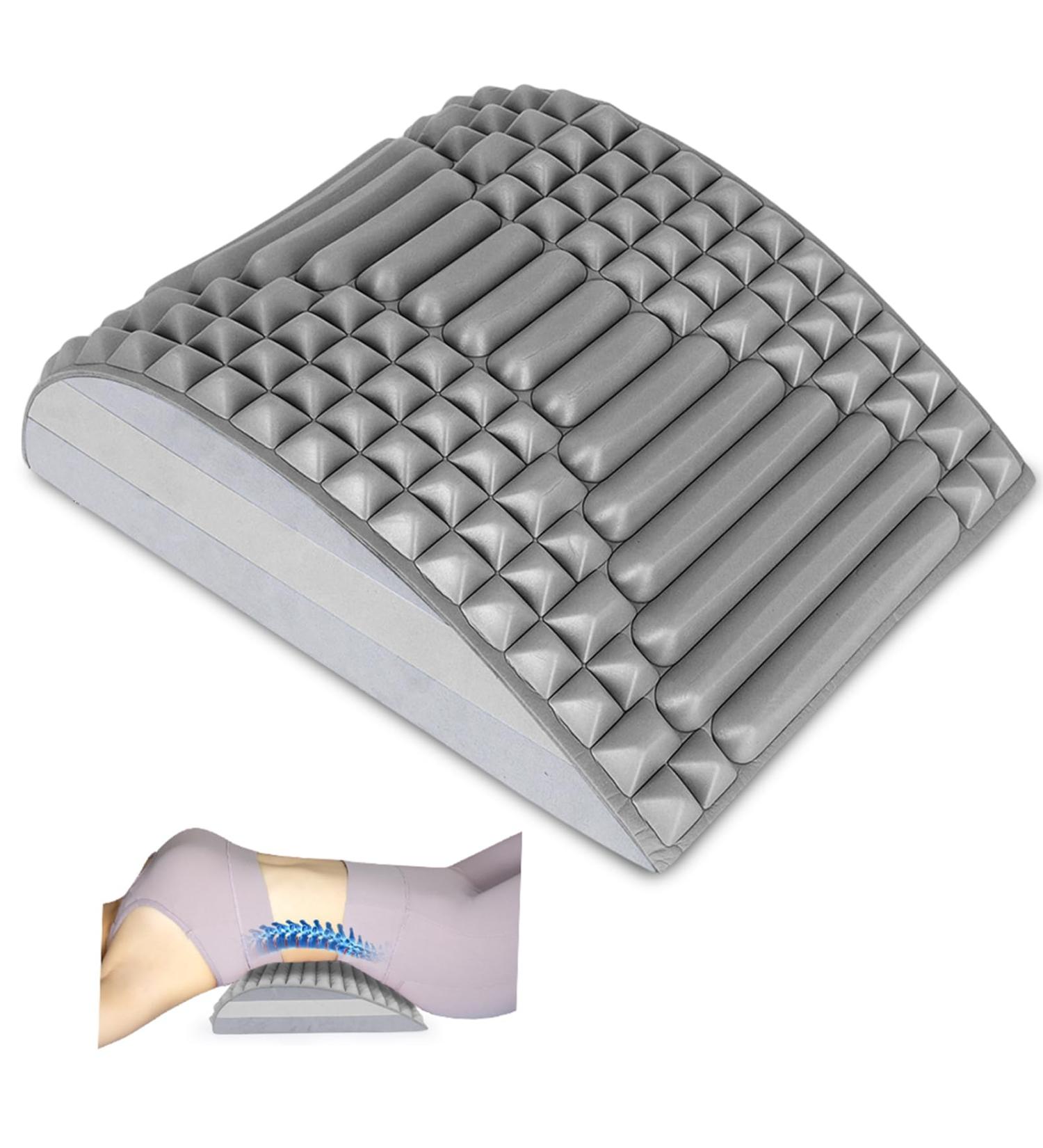 Faryodi 2-in-1 Back Extensor & Neck Stretch Device - Relieve Neck & Back Pain (Gray) | International Shipping Available - Buy Online on GoSupps.com