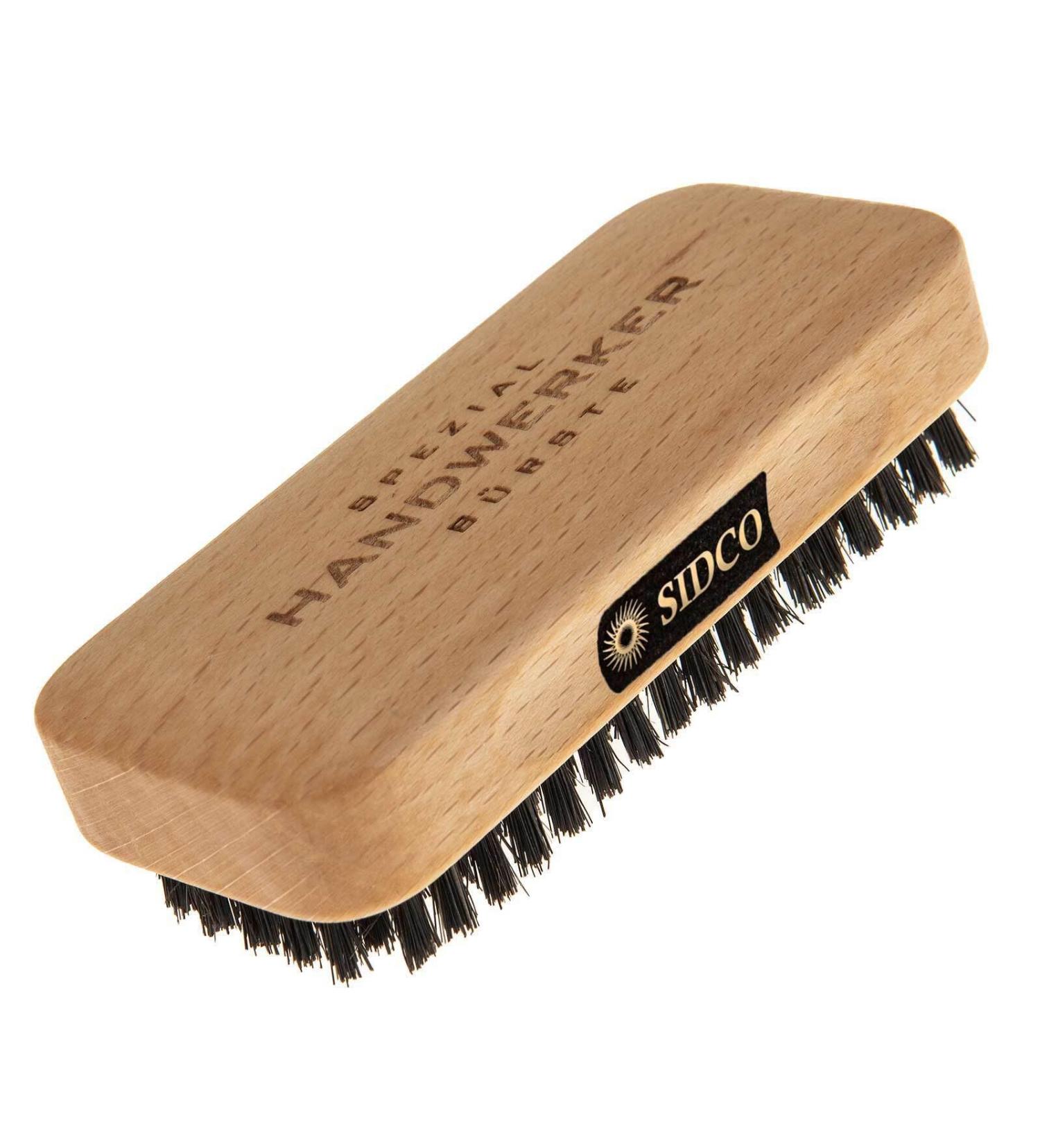 SIDCO Craftsman Wild Boar Bristle Nail Brush - Hand Washing Brush - Dark - 1 Piece - Ideal for Professional Cleaning - Buy Online on GoSupps.com