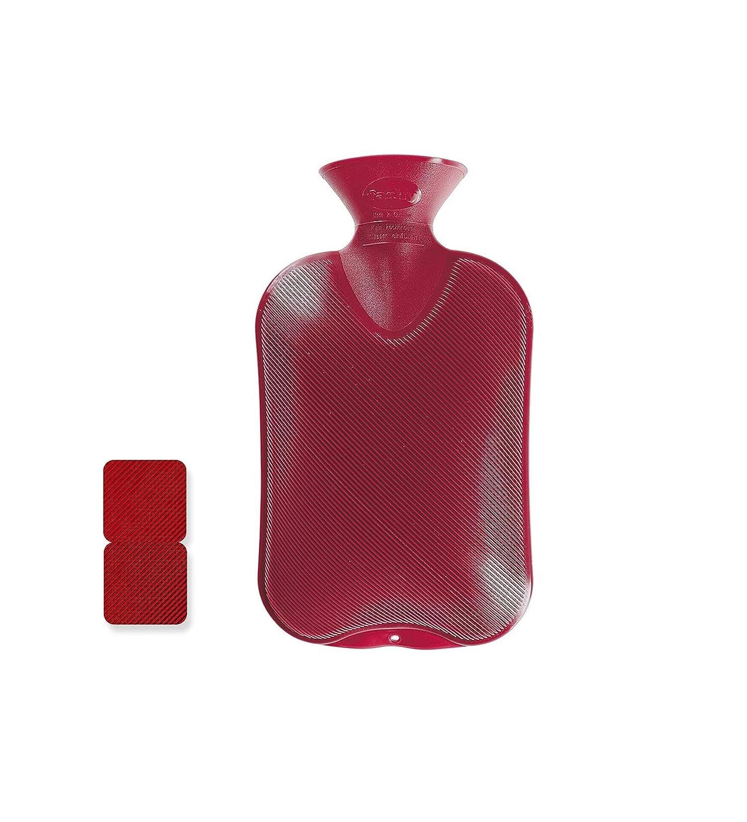 Fashy 6460 42 Hot Water Bottle - Double Slat 2.0L in Cranberry | International Shipping Available - Buy Online on GoSupps.com