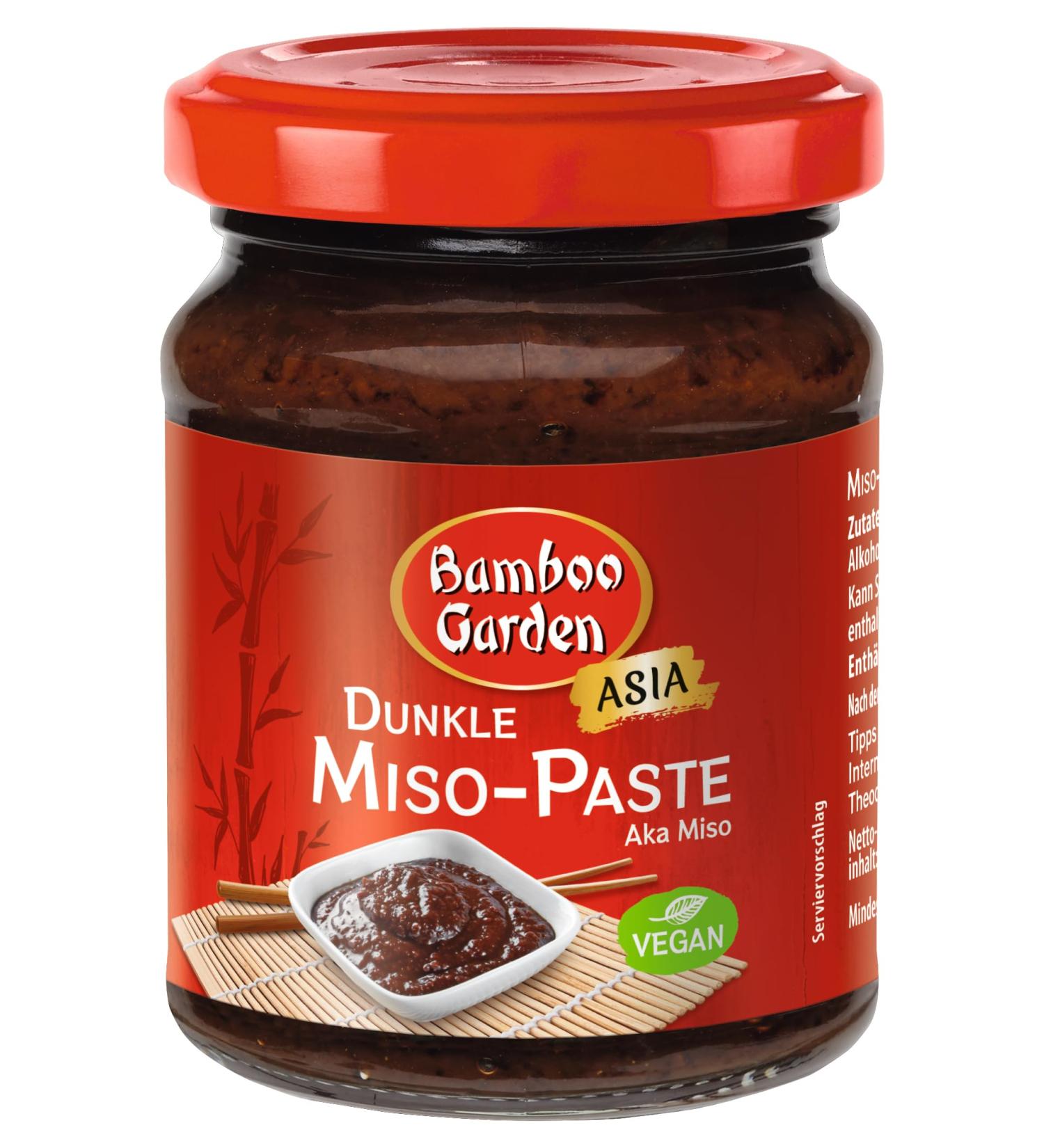 Bamboo Garden Dark Miso Paste - Pack of 4 (4 x 145g) - Premium Quality for Authentic Asian Cuisine - International Shipping Available - Buy Online on GoSupps.com