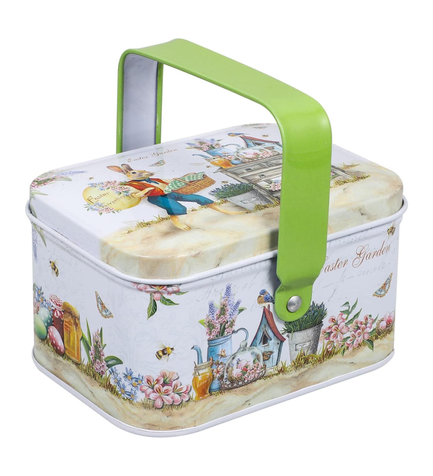 ABOOFAN 1pc Box easter tote mini bunny tinplate biscuit case metal Easter Candy Case Toy Jewelry Box child - Buy Online on GoSupps.com