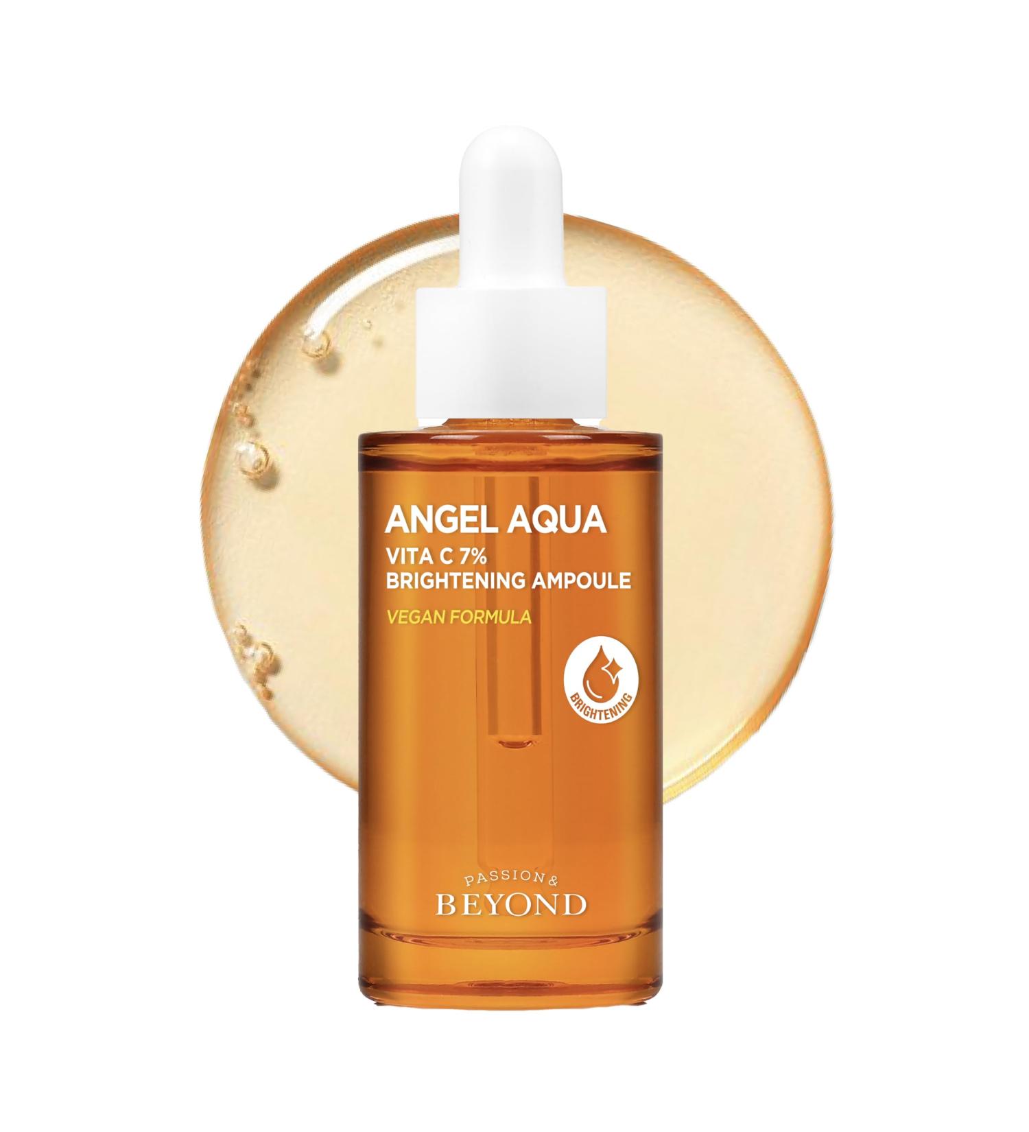 BEYOND Angel Aqua Vita C 7% Ampoule (1.01fl oz) - Vegan Vitamin C Serum for blemish Reduction Even Skin Tone & Sensitive Skin Care. with 7% Pure Vitamin C Panthenol  - Buy Online on GoSupps.com