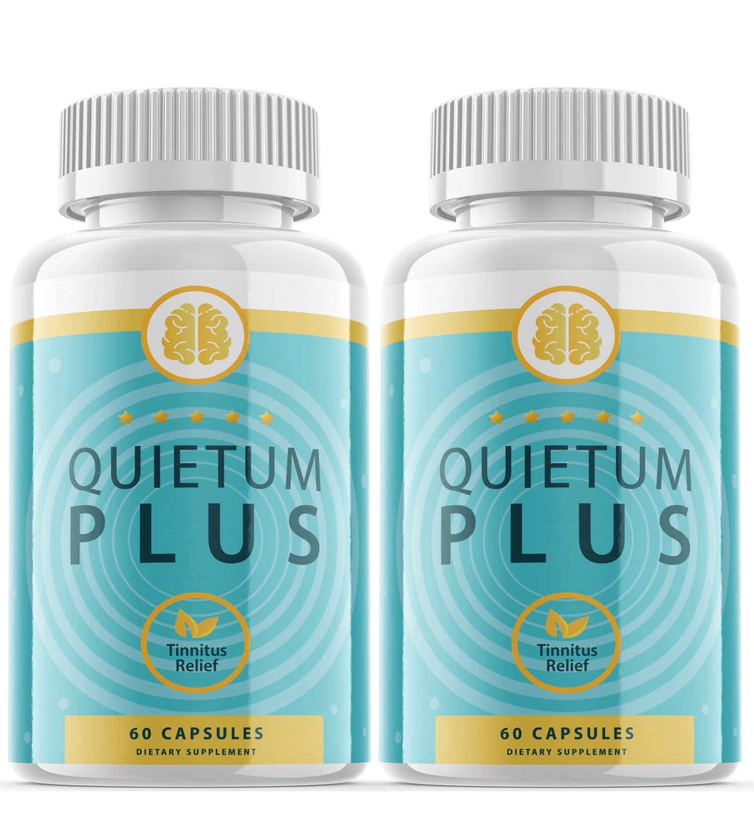 Quietum Plus Tinnitus Advanced Formula - Ear Health Supplement (2 Pack) - Buy Online on GoSupps.com