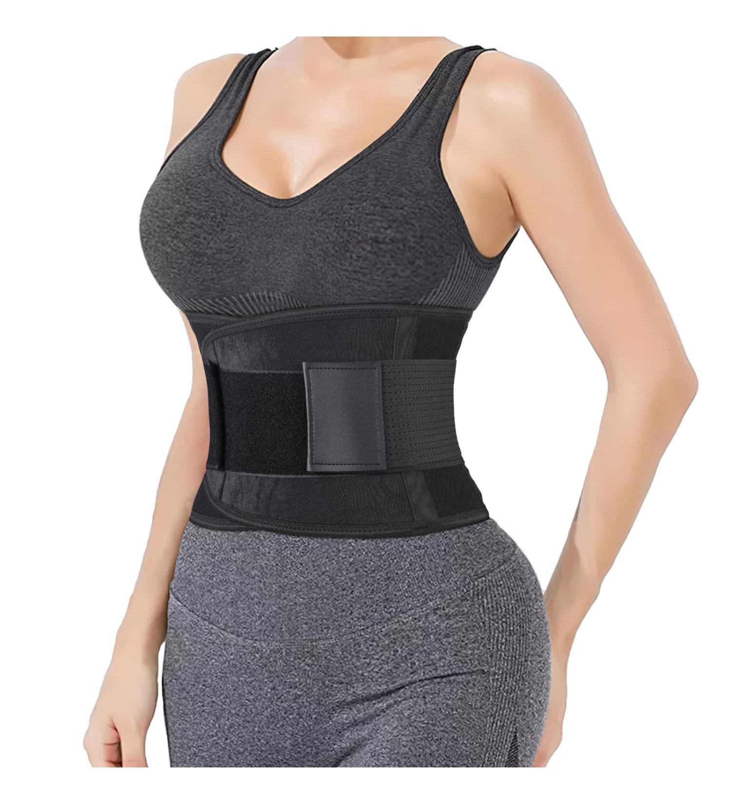 Buy Syxupap Abdominal Belt - Adjustable Neoprene Slim Fitness Sweat Belt for Men & Women - XXL Black Best Price & International Shipping - Buy Online on GoSupps.com