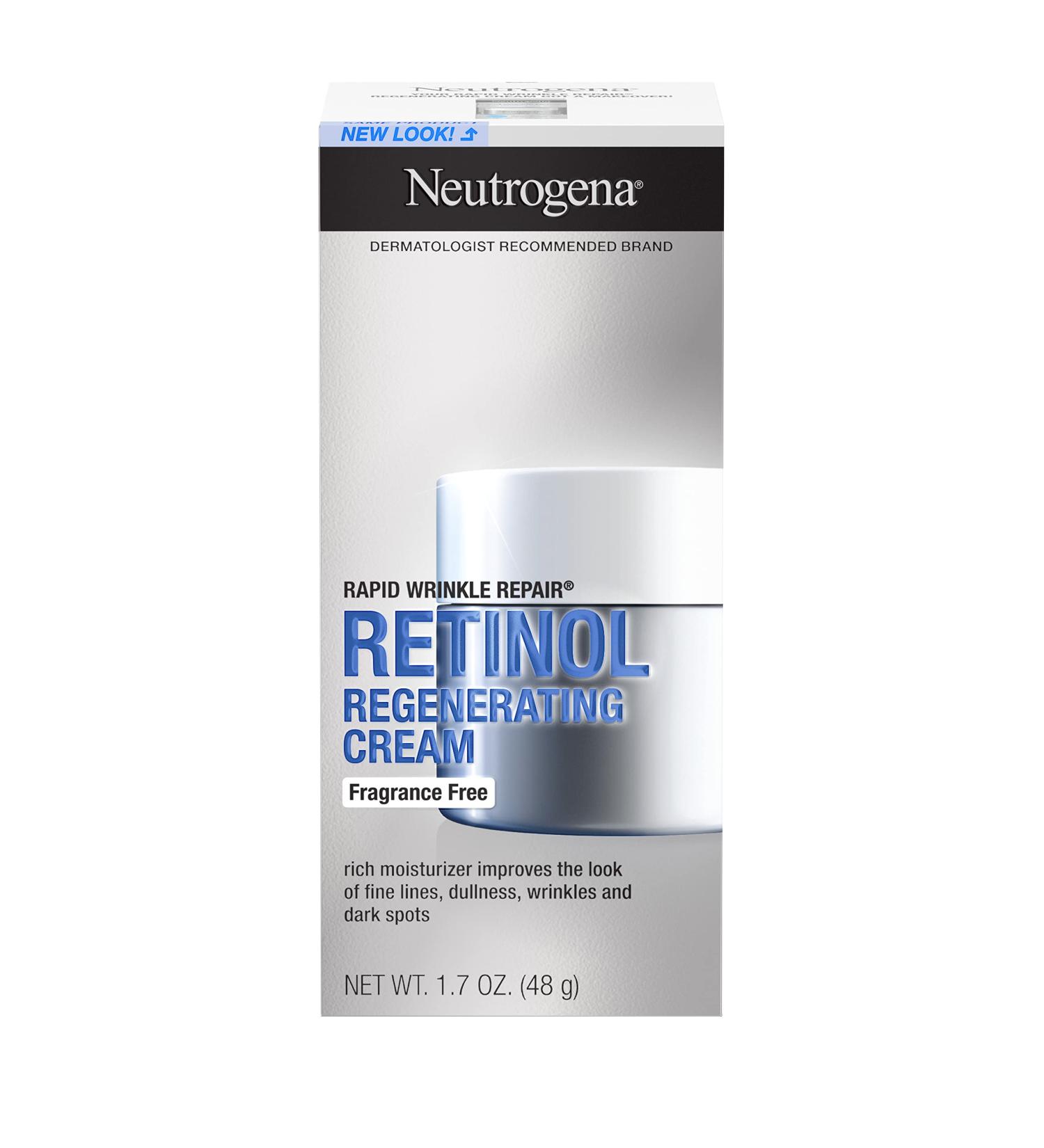 Neutrogena Rapid Wrinkle Repair Cream 1.7 oz Fragrance-Free (50ml) - 2 Pack - Buy Online on GoSupps.com