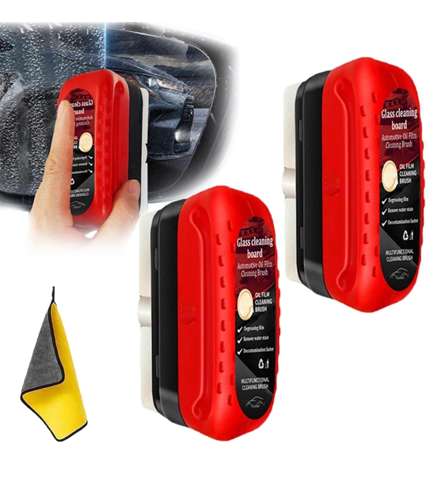 Rockpan Automotive Oil Film Cleaning Brush Rockpan Car Glass Oil Film Cleaner Gelmalls Glass Cleaner Gelmalls Windshield Cleaner Gelmalls Glass Cleaning Board(2pcs) - Buy Online on GoSupps.com