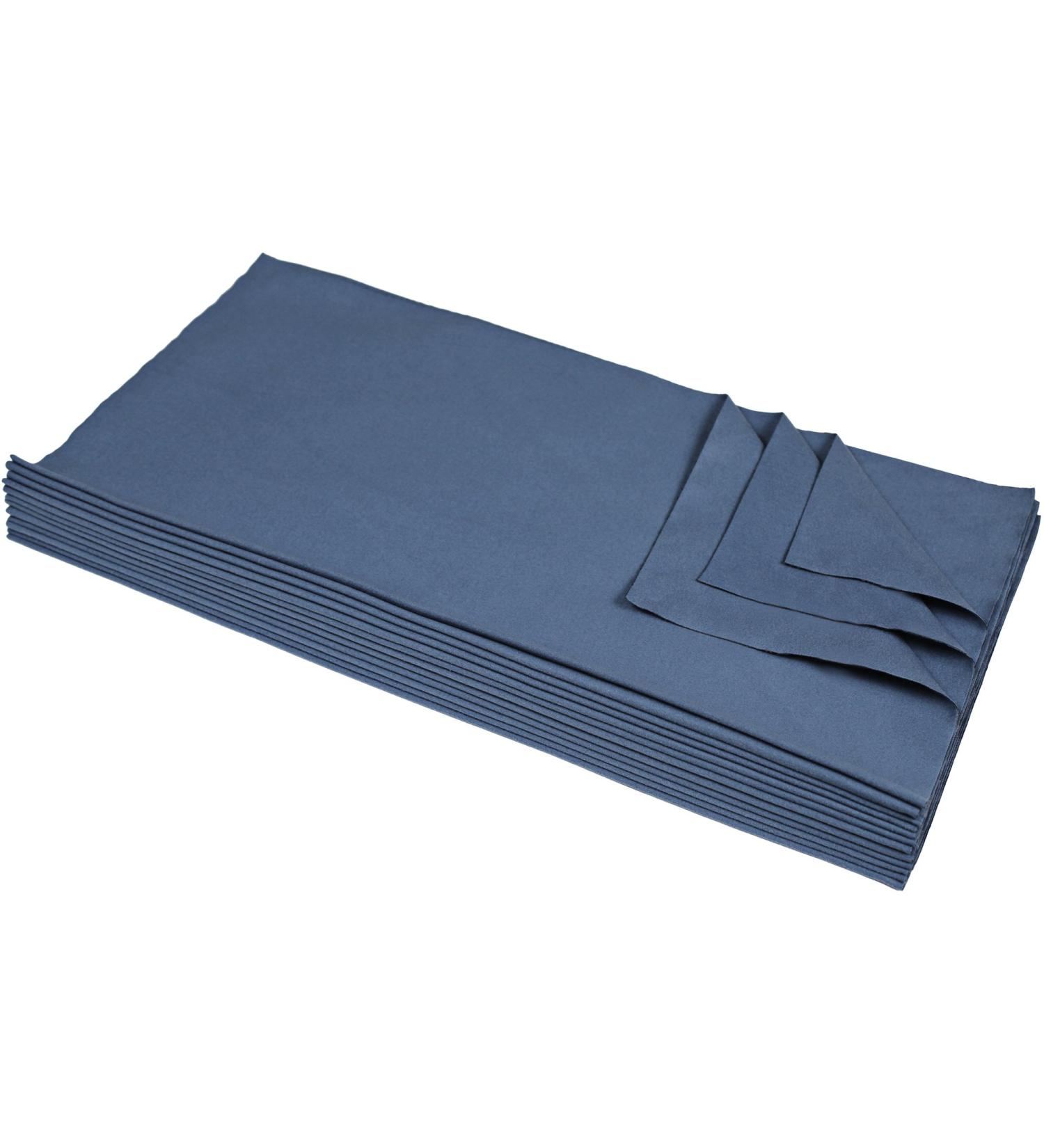 CleanAide Suede Microfiber Cloth Towel 16x16 Inches Blue - 12 Pack - Buy Online on GoSupps.com