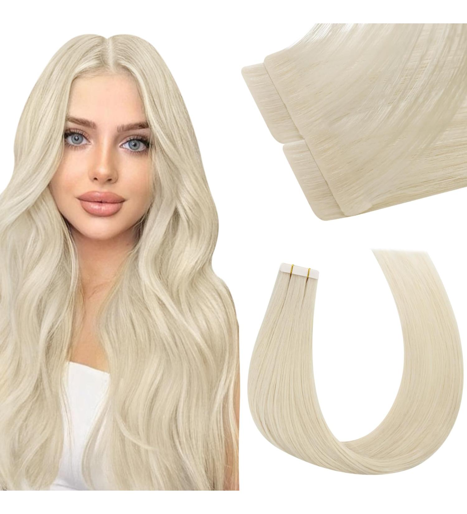Moresoo Virgin Tape-In Extensions | Real Remy Hair Invisible Tapes #1000 50cm 5 Pieces 12.5g - Best Quality Hair Extensions - Buy Online on GoSupps.com