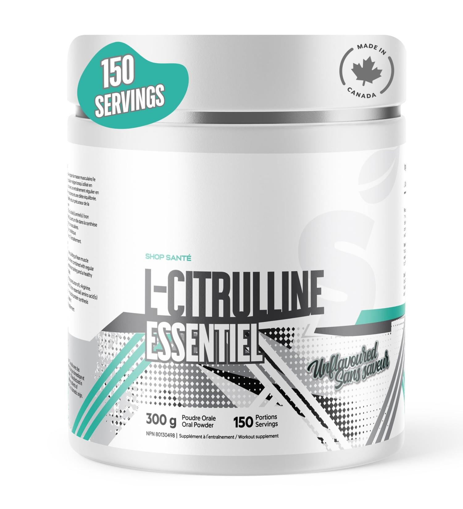 Shop Sante Citrulline Powder 300g | 150 Servings for Enhanced Performance & Muscle Pump - Buy Online on GoSupps.com