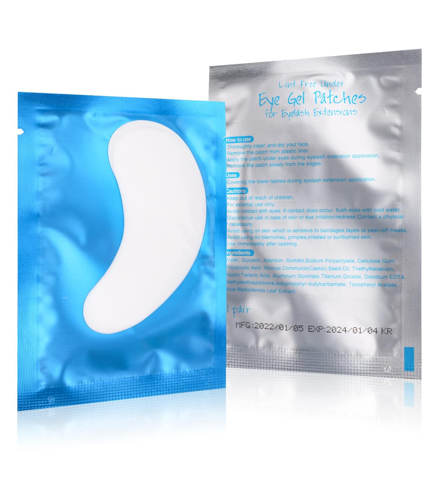 FADVAN 50P Blue Eye Pads for Eyelash Extensions - Lint Free Hydrogel Under Eye Gel Patches - Buy Online on GoSupps.com