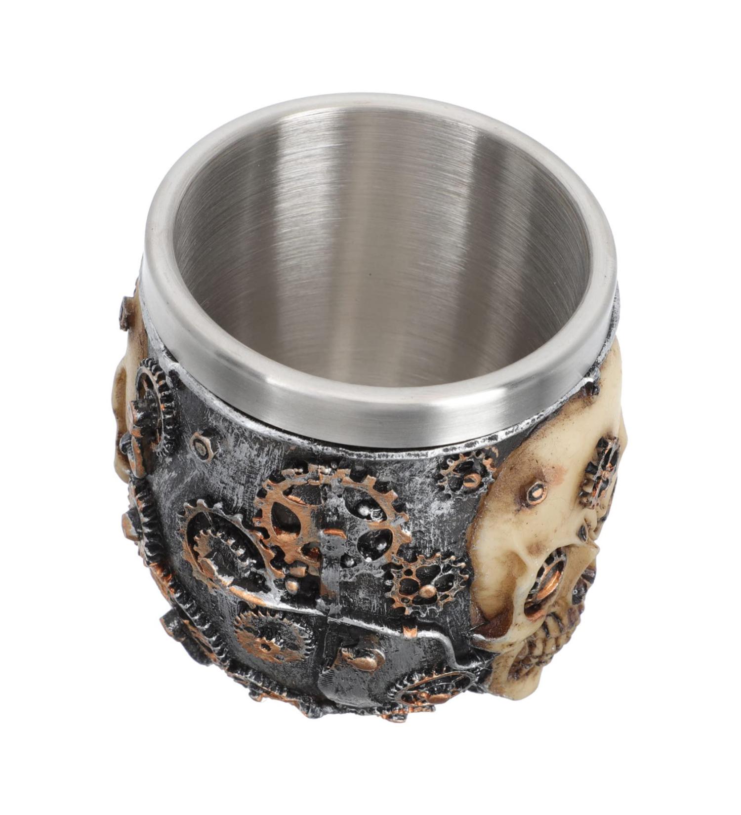 Fomiyes Stainless Steel Soap Bowl & Shaving Holder - Unbreakable Skull Design for Men - Perfect Shaving Set for Smooth Finishes - Buy Online on GoSupps.com