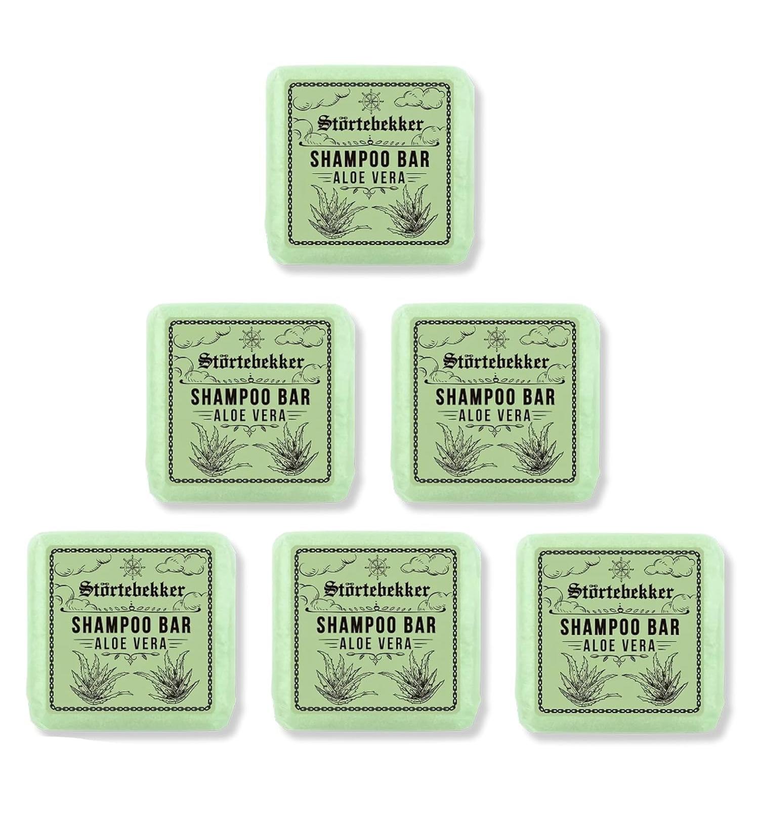 St rtebekker 6-Pack Premium Aloe Vera Shampoo Bars for Men and Women 3-in-1 Shower Gel for Men Hair Face and Body Moisturizing Shampoo Vegan Made with - Buy Online on GoSupps.com