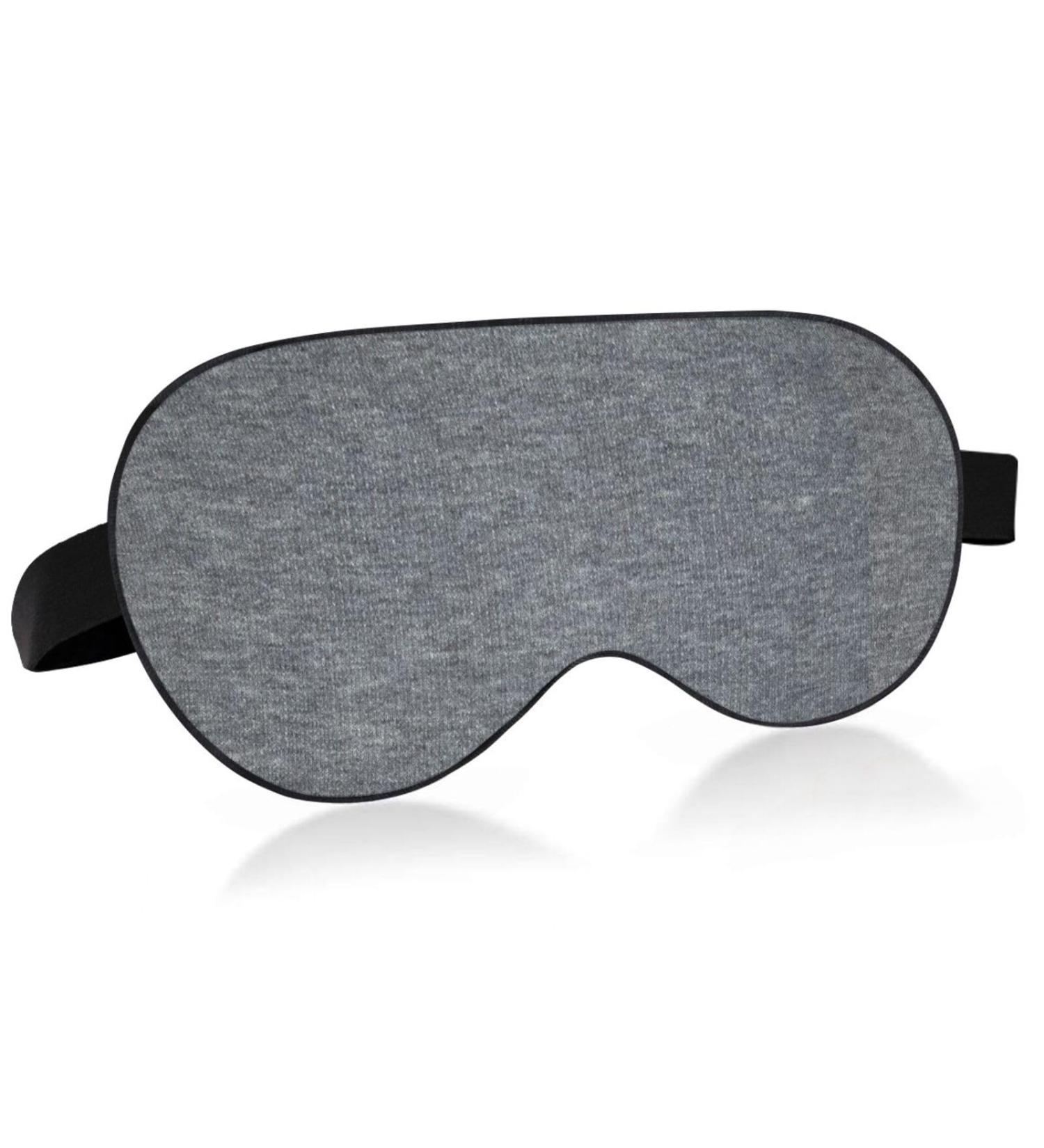 Haskirky Light Blocking Eye Mask for Deep Sleep - Breathable & Adjustable for Men and Women - Ideal for Travel, Yoga, and Meditation - Dark Grey - Buy Online on GoSupps.com