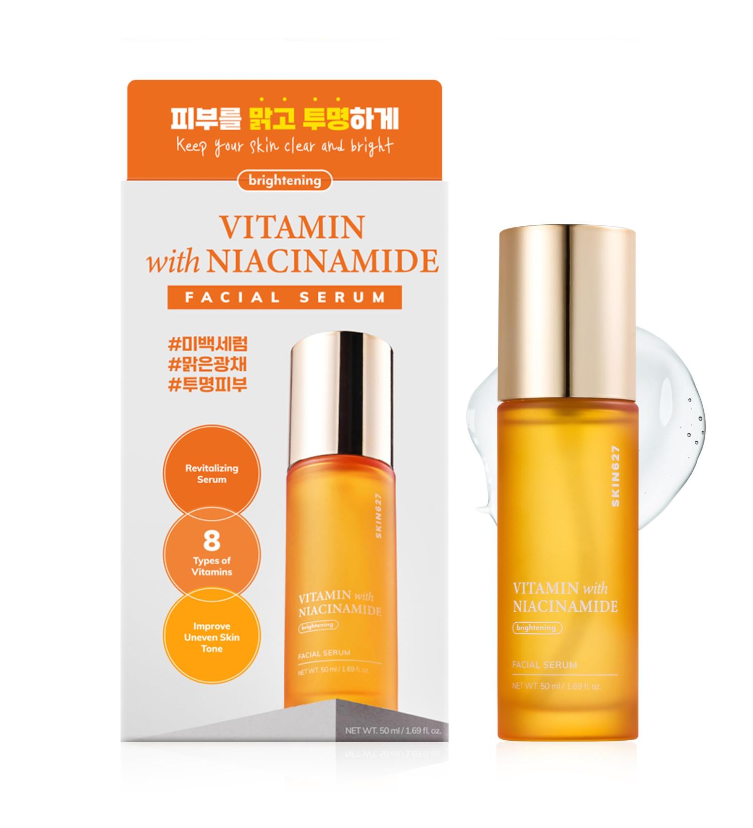 SKIN627 Daily Face Serum - Hydrating Korean Skin Care Moisturizer (1.69 oz) | Shop Internationally - Buy Online on GoSupps.com