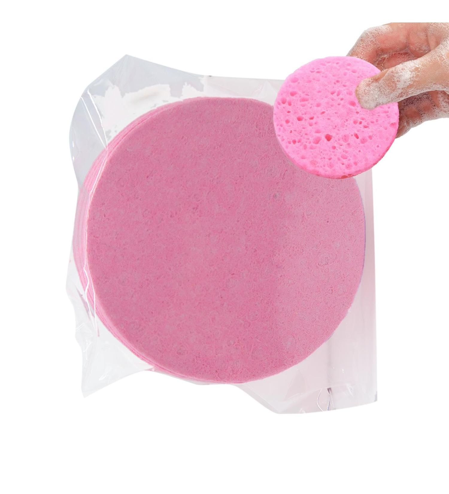 Compressed Face Sponge Face Wash Sponge Facial Cleansing Sponge Made of Wood Pulp Cotton Makeup Remover Cellulose Face Sponges Cosmetic Spa Sponges Facial Cleansing  - Buy Online on GoSupps.com