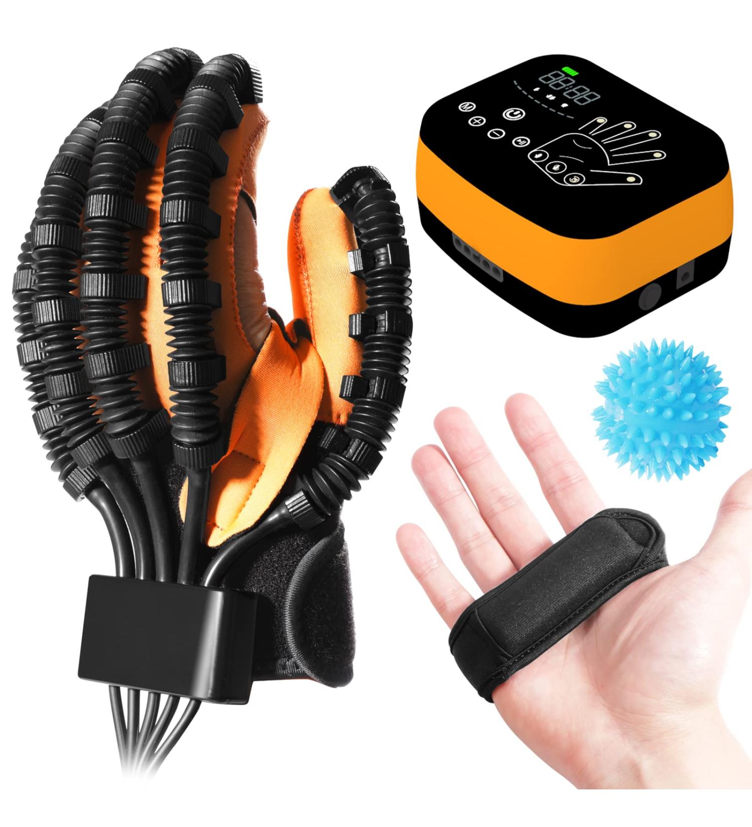 Rehabilitation Robot Gloves for Stroke Patients - Hand Exerciser Aid (Left Hand-S-Orange) - Buy Online on GoSupps.com