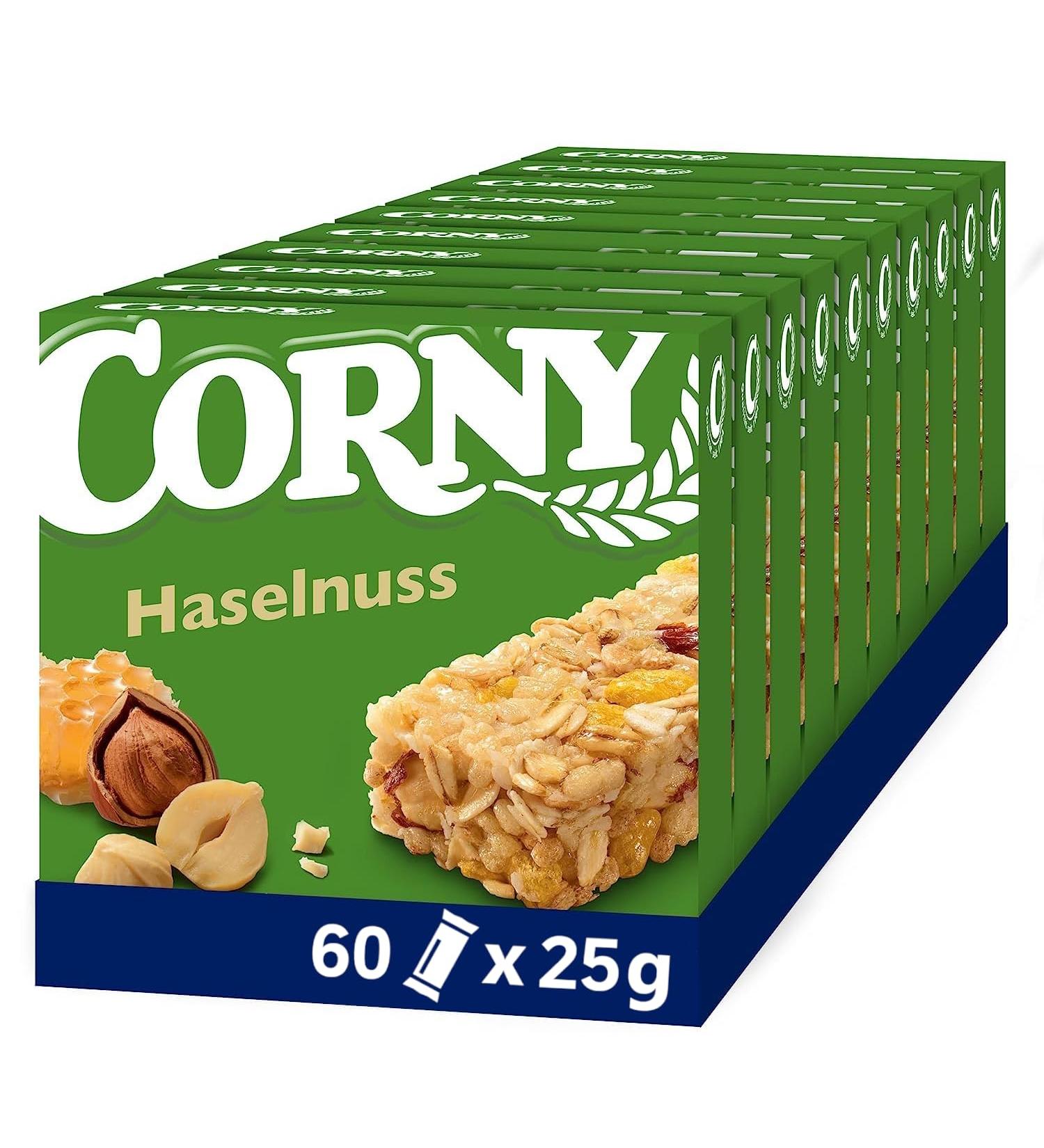 Buy Corny Classic Hazelnut Cereal Bar - Delicious Nuts & Honey | 60x25g - International Shipping Available - Buy Online on GoSupps.com