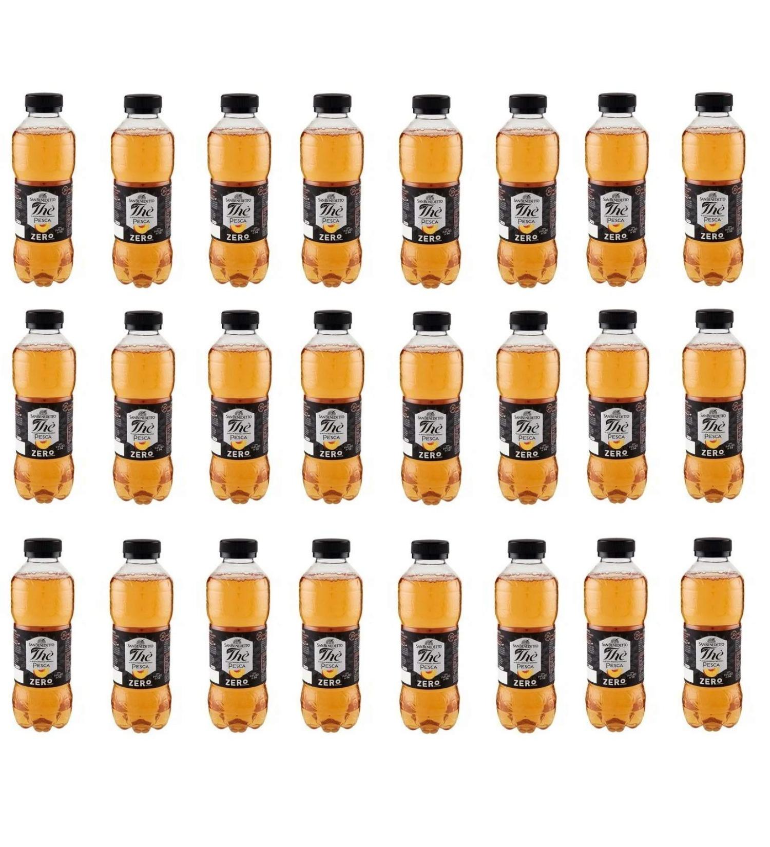 San Benedetto San Benedetto Zero Pesca Pack of 24 refreshing drinks without sugar and without alcohol 500 ml