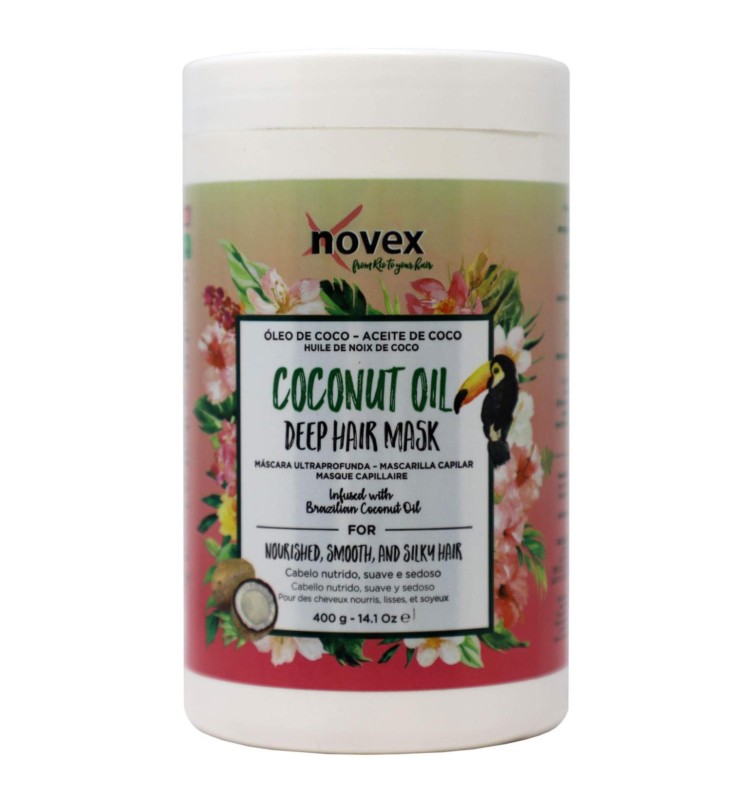 NOVEX Coconut Oil Hair Mask - 100% Organic 14 Oz Jar - Buy Online on GoSupps.com