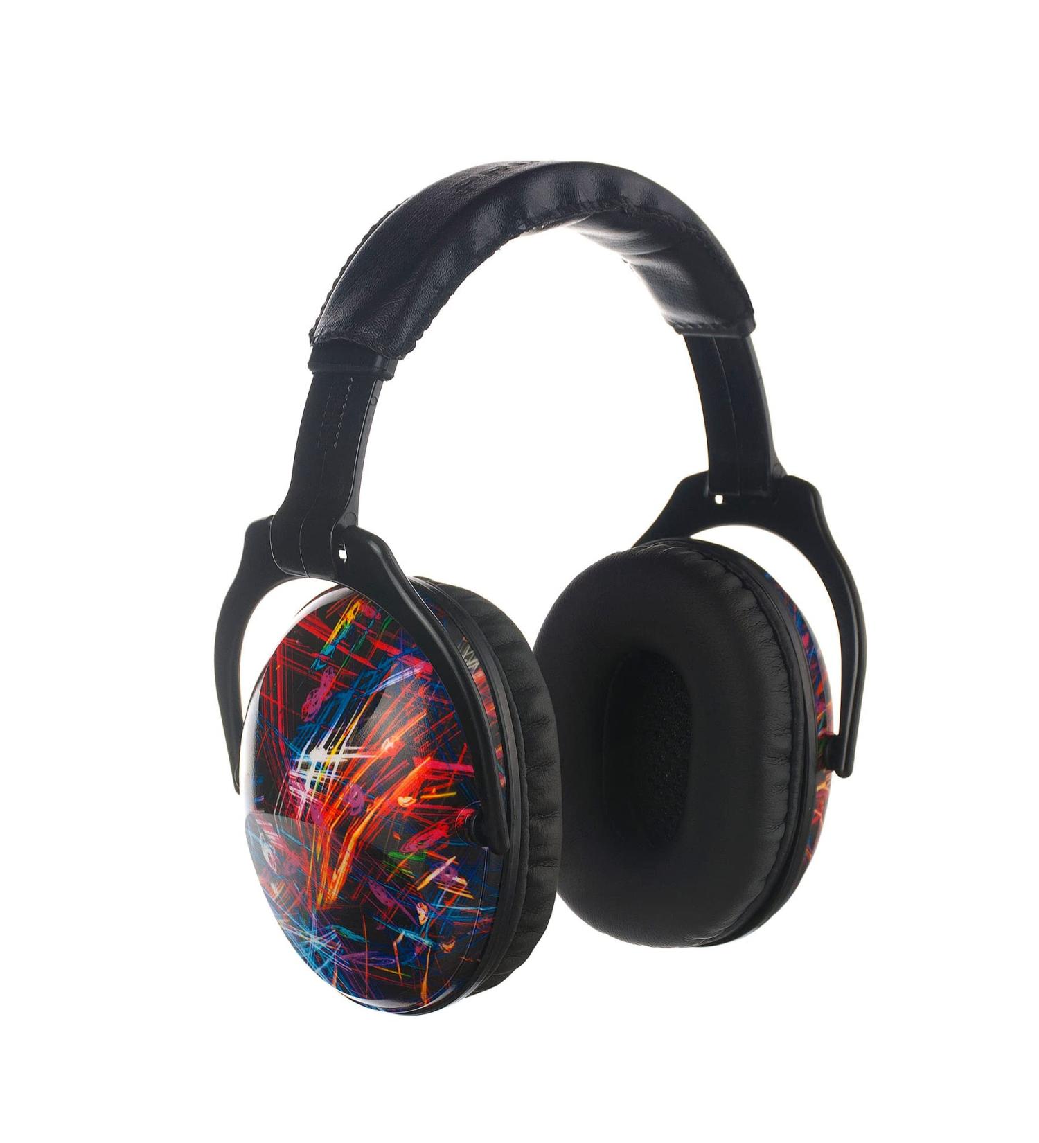 PROTEAR SNR 28 dB Ear Defenders for Kids - Hearing Protection Muffs for Children with Sensory Issues or Autism - Ideal for Fireworks, Flights, and Sports - Black Fireworks Design - 15*13*10cm - Buy Online on GoSupps.com