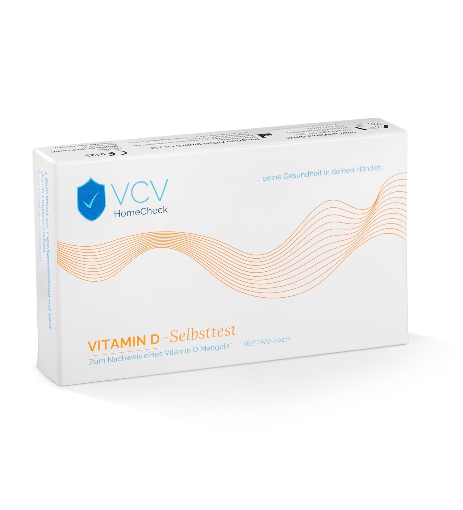 VCV Homecheck Vitamin D Deficiency Self-Test | Clinically Evaluated | Fast Results in 10 Minutes | Easy Color Card Explanation - Buy Online on GoSupps.com