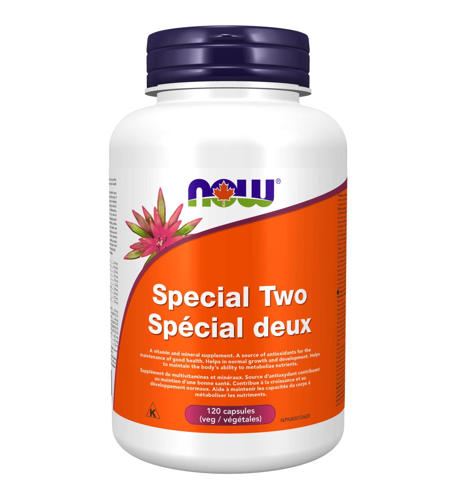 NOW Special Two Multi Vitamin and Mineral Supplement Capsules 120 Count - Buy Online on GoSupps.com