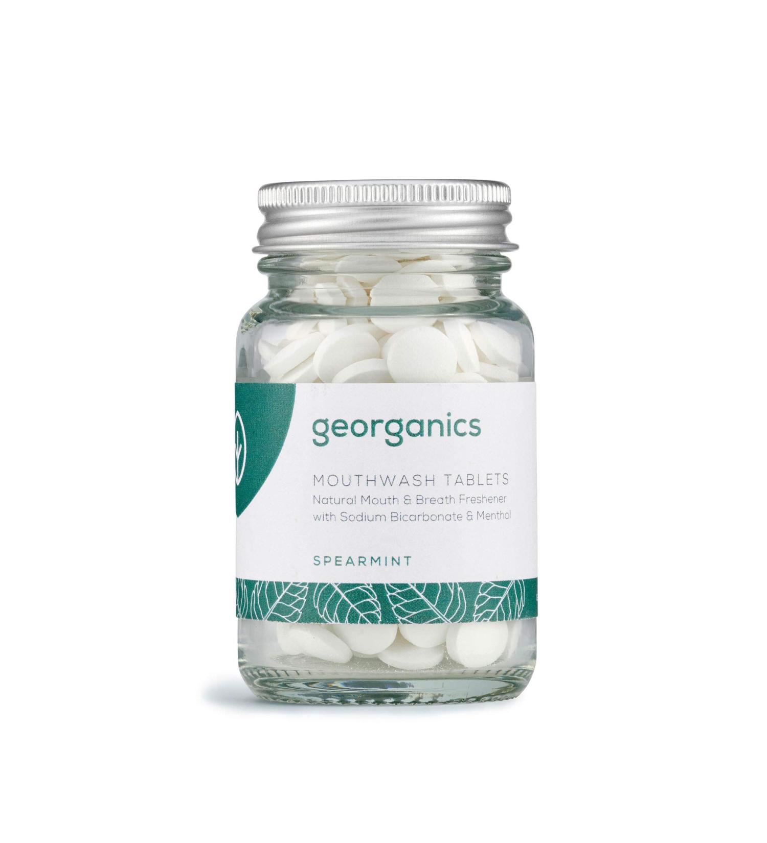 Georganics Pastillas Org nicas de Enjuague Bucal - Tabletas Veganas Refrescantes para El Aliento con Bicarbonato de Sodio y Mentol - Sin Fl or y SLS - Menta Verde - 720 Tabletitas - Env o Internacional - Buy Online on GoSupps.com