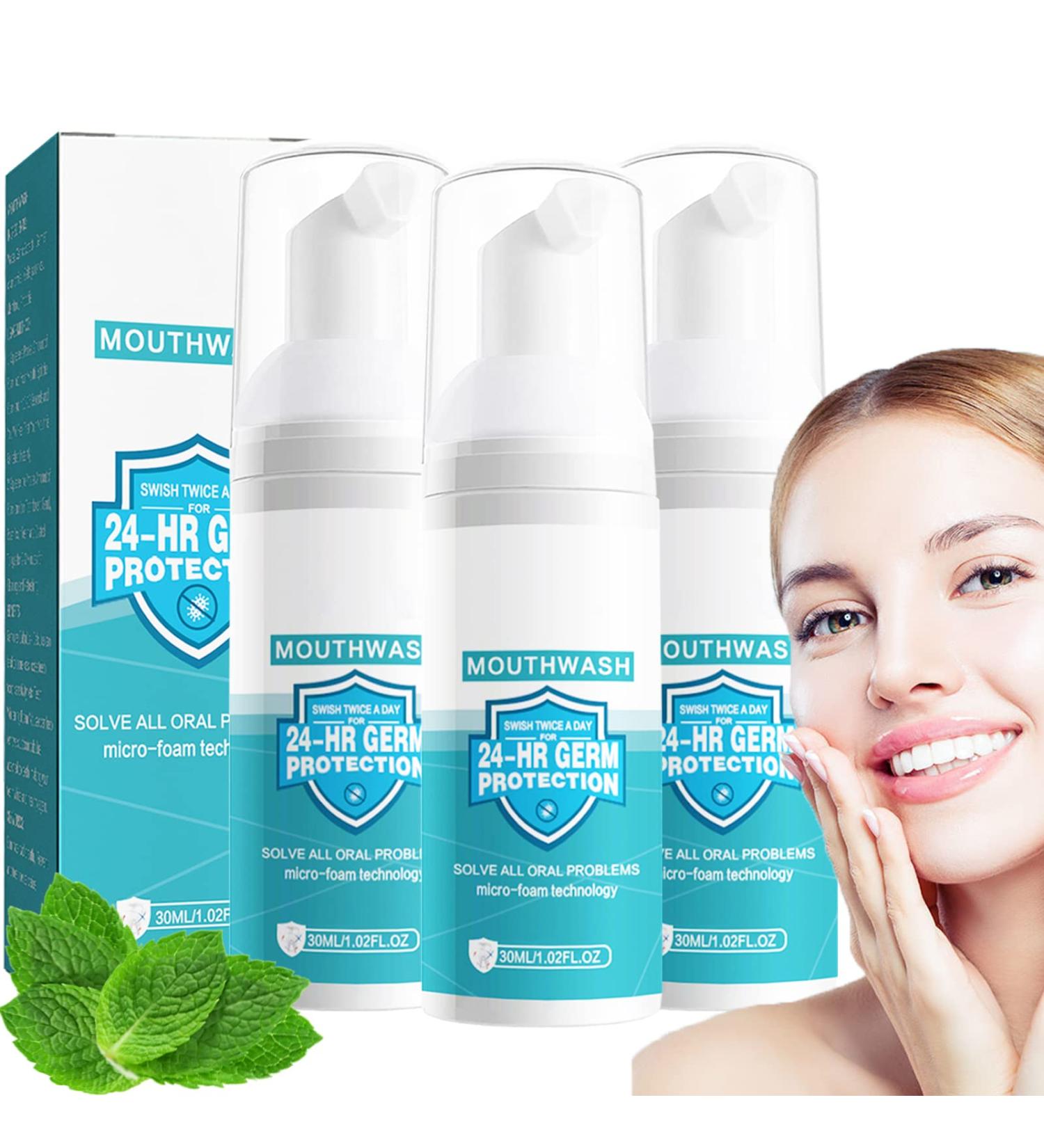 3 Pcs Teeth Whitening & Calculus Removal Foam - Refreshing Breath Dental Care - Buy Online on GoSupps.com