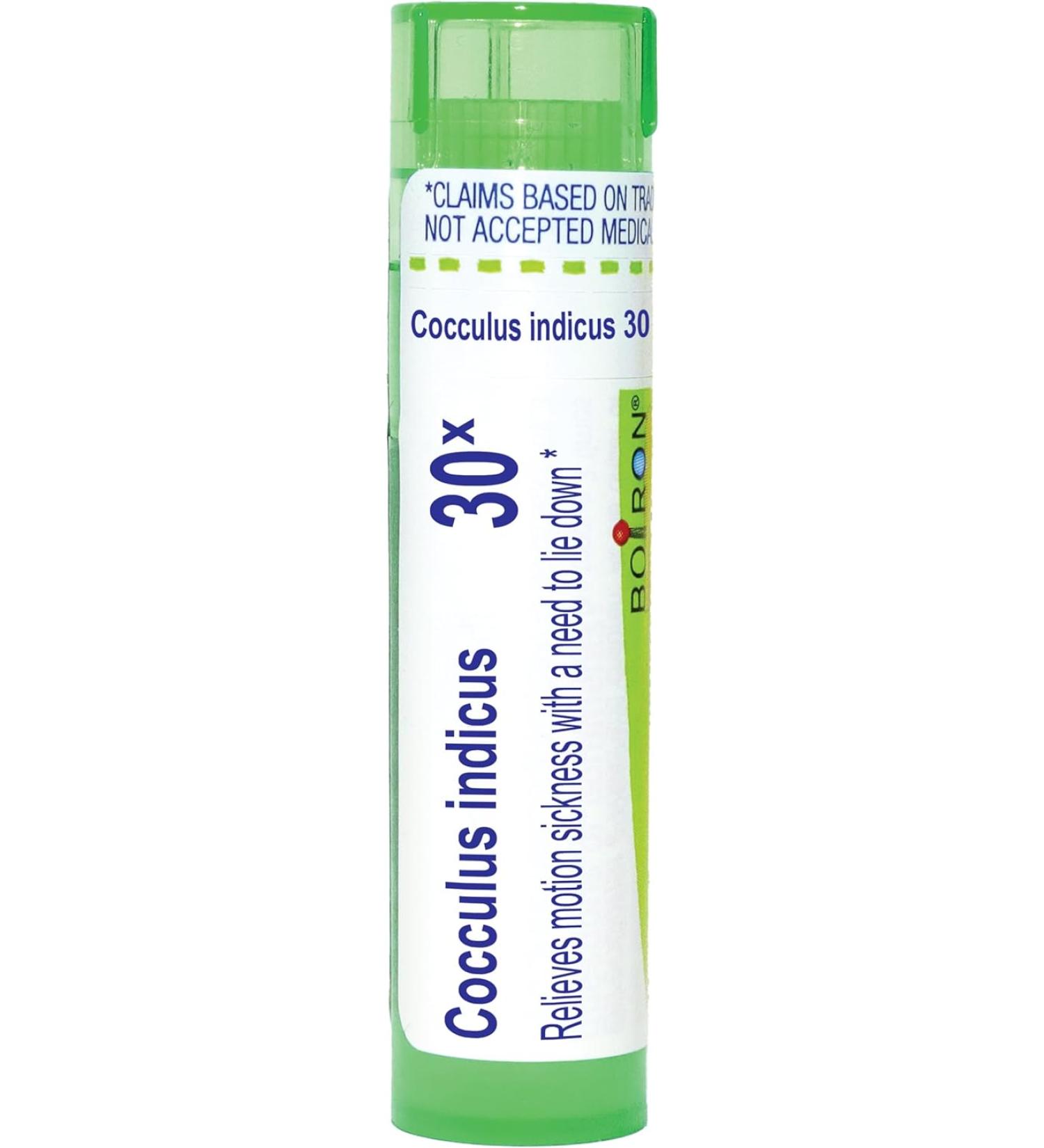 Boiron Cocculus Indicus 30X Homeopathic Medicine for Motion Sickness - 80 Pellets - Buy Online on GoSupps.com