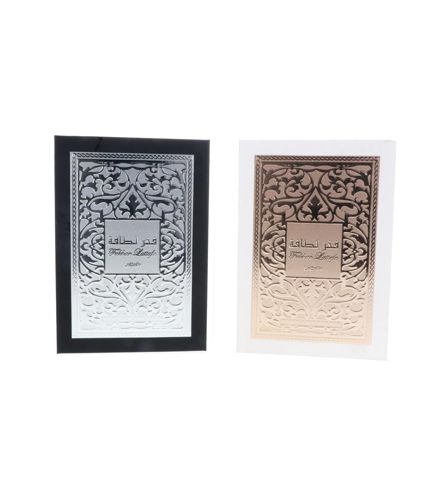 Lattafa Fakhar 2-Piece Set for Unisex (3.4 Oz Fakhar Eau De Parfum Spray for Men + 3.4 Oz Eau De Parfum Spray for Women) - Buy Online on GoSupps.com