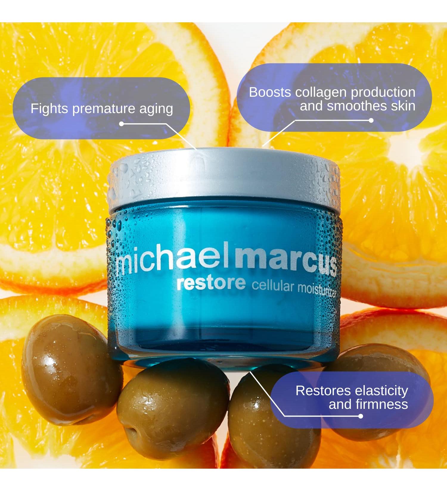 Michael Marcus Restore Cellular Moisturizer | Youth Activating Firming & Hydrating | Cruelty-Free Made in USA - International Shipping Available - Buy Online on GoSupps.com