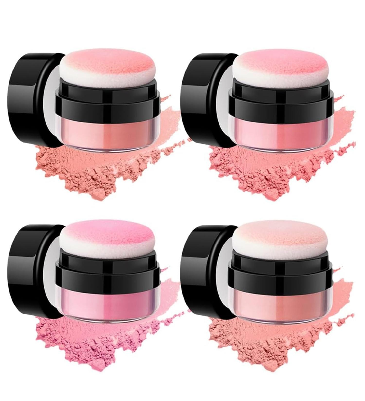 Oil Control Air Cushion Blush Natural Matte Cheek Blush Highly Pigmented Long Lasting Single Color Powder Blush for Cheeks with Soft Mushroom Puff - Buy Online on GoSupps.com