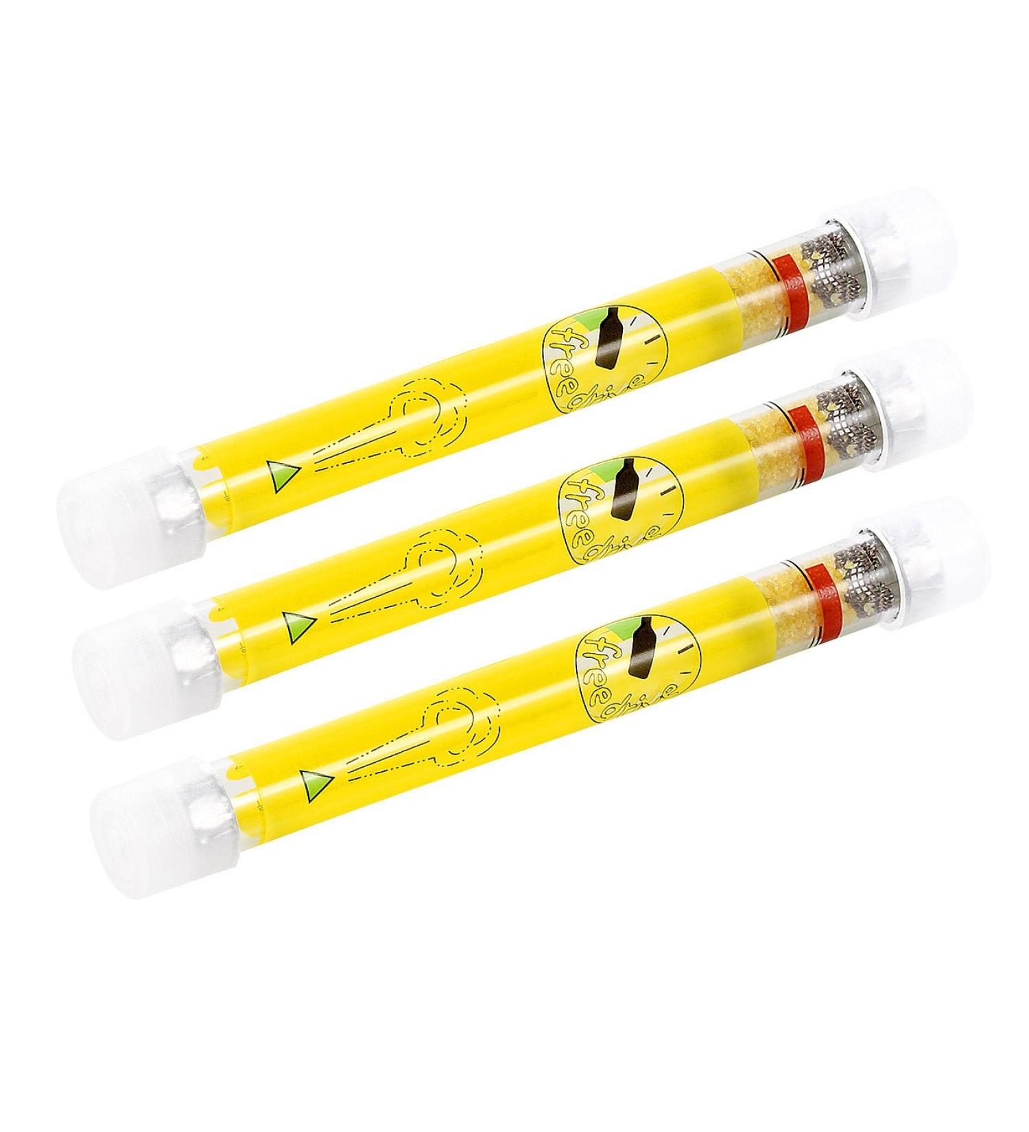 Lescars Alcohol Meter 3-Pack | Disposable Breathalyzer for Europe | 0.5 Permille Limit | Alcohol Detector & Alarm - Buy Online on GoSupps.com