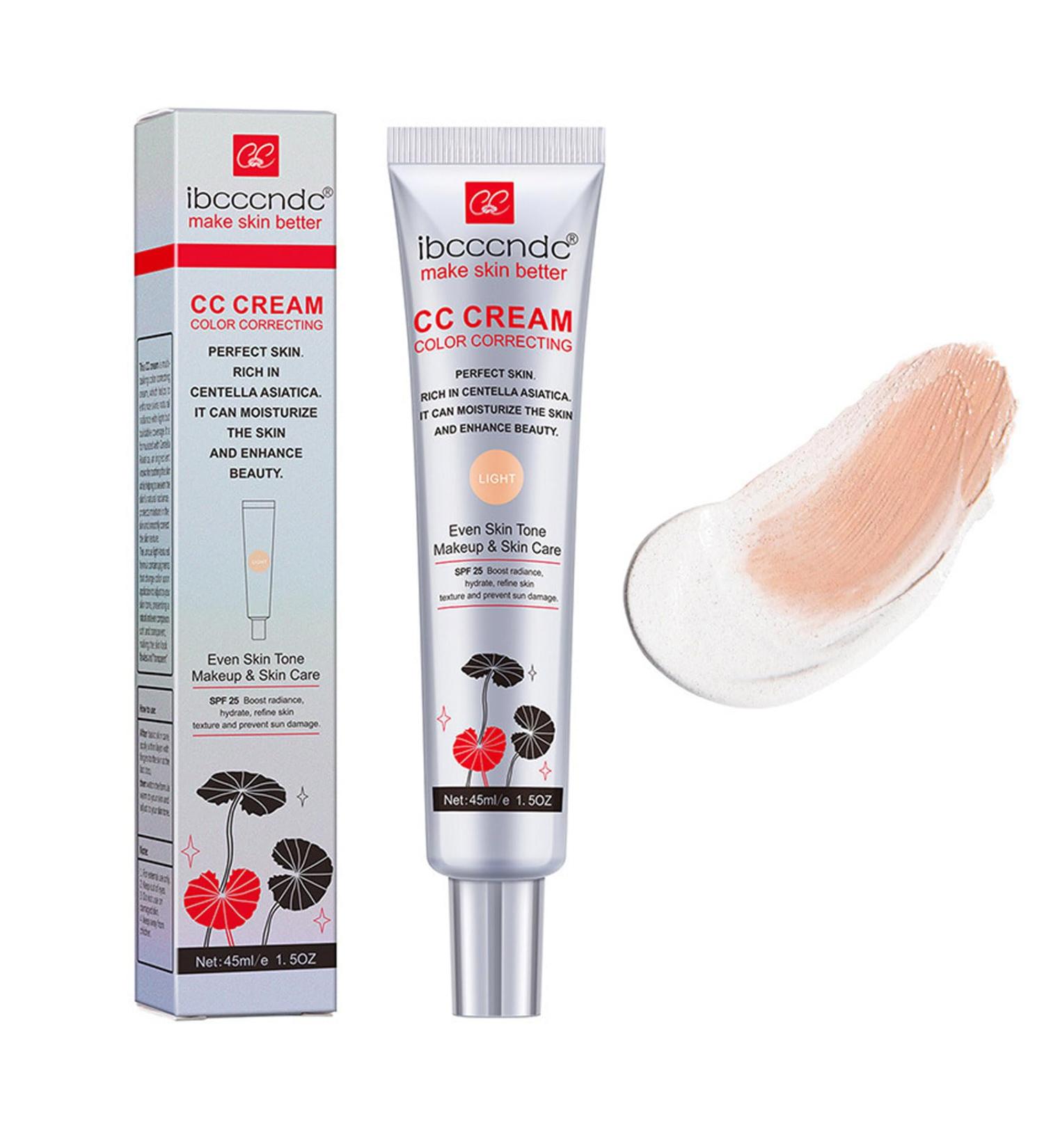 Color Correcting CC Cream with Centella Asiatica | Full Coverage SPF 25 | Multi-Purpose Concealer & Pre-Makeup Primer for Mature Skin - Buy Online on GoSupps.com
