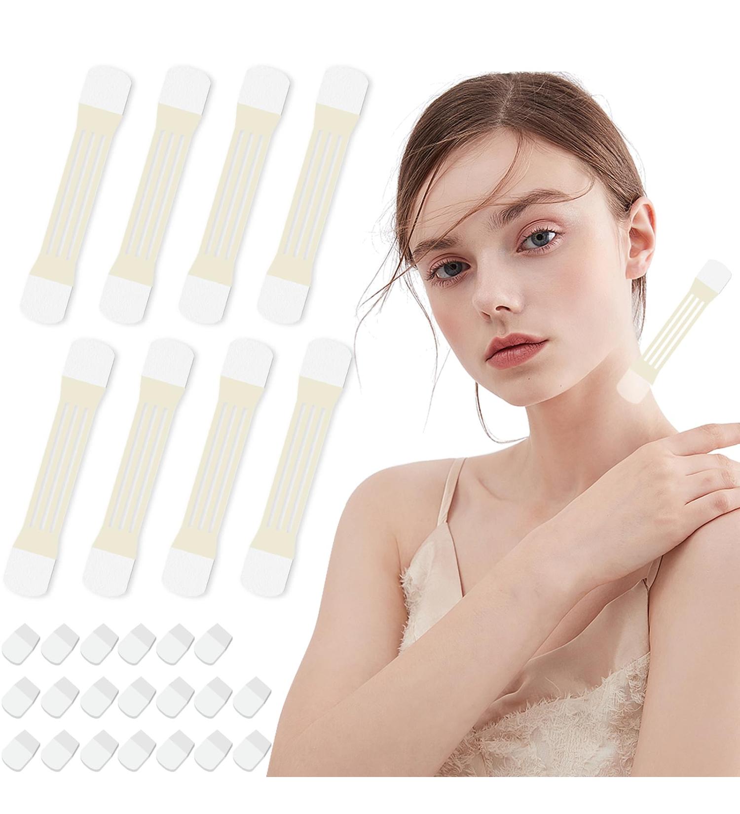 Friendship 48Pack Neck Lifting Tapes Invisible Neck Lifting Patches Stickers Tightening Bands Patches for Skin Care(8pcs elastic neck bands 40pcs replacement tapes) 48Pcs - Buy Online on GoSupps.com