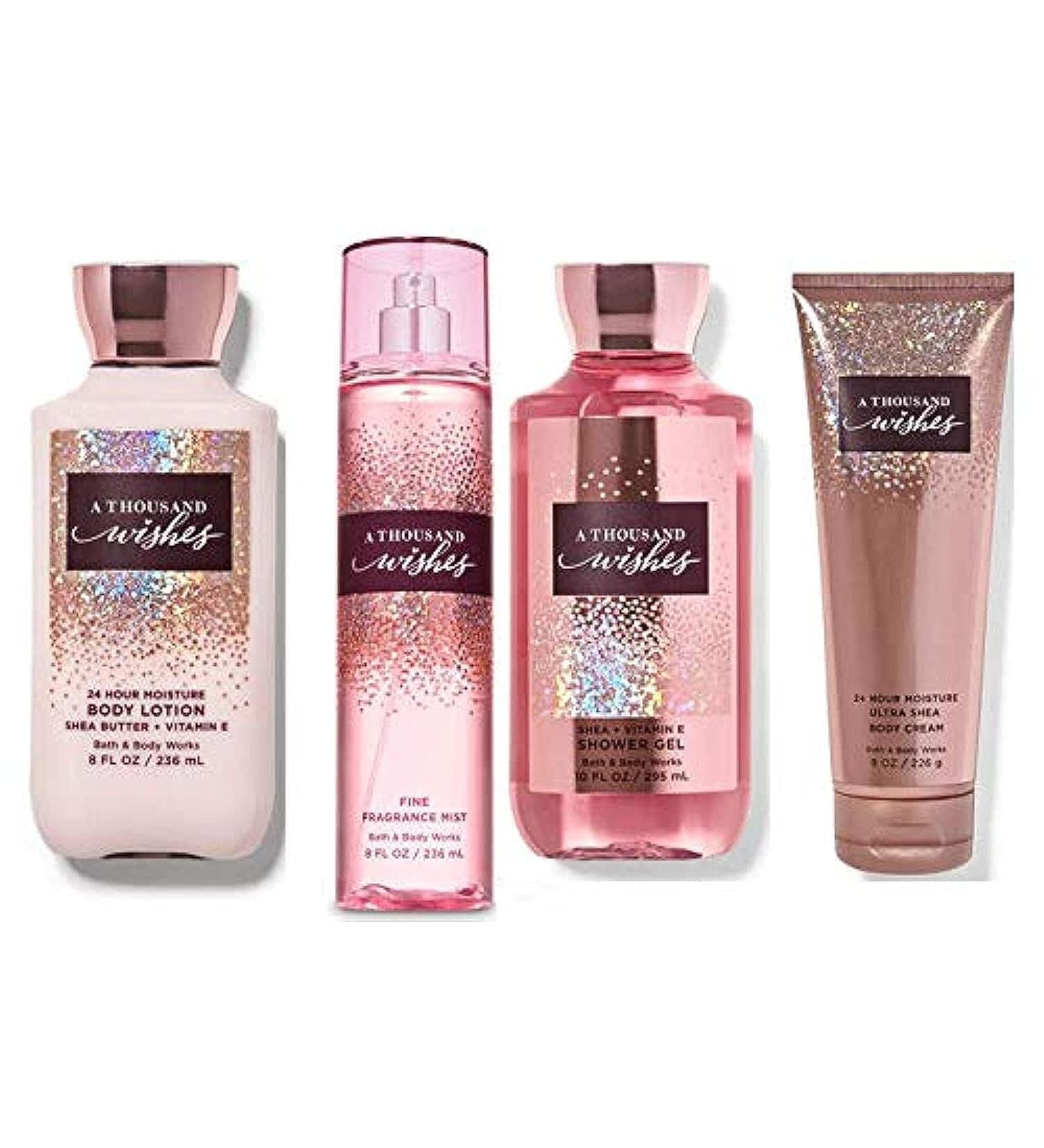 Buy Bath and Body Works A Thousand Wishes Gift Set - Full Size Body Lotion Shower Gel Body Cream & Fine Fragrance Mist - International Shipping Available - Buy Online on GoSupps.com