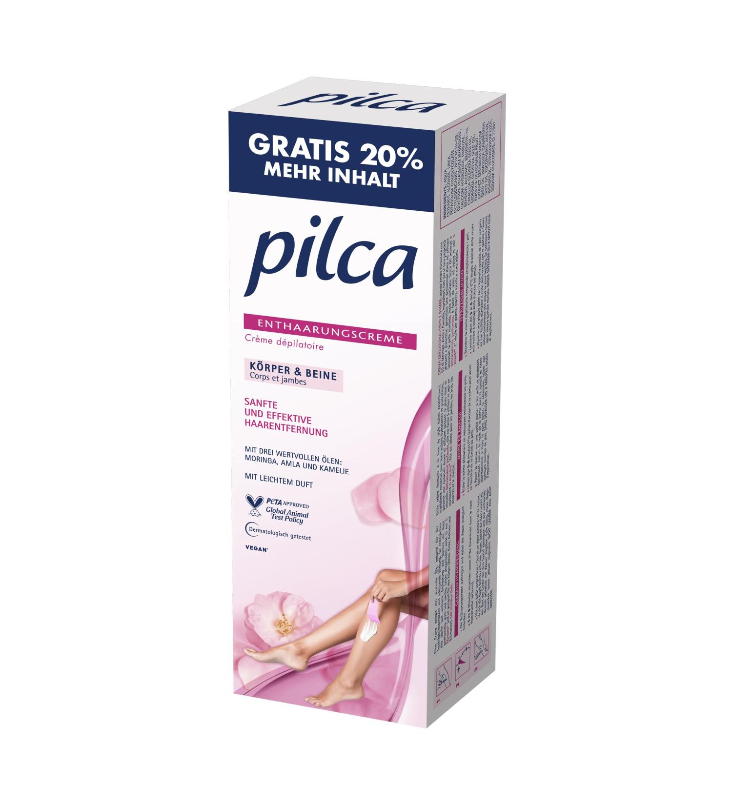  Pilca pilca Body Hair Removal Cream 150 ml Tube for Gentle Hair Removal of Legs Arms Armpits and Bikini Set Moringa Amla and Camellia Oil Cream with Precision Spatula - Buy Online on GoSupps.com