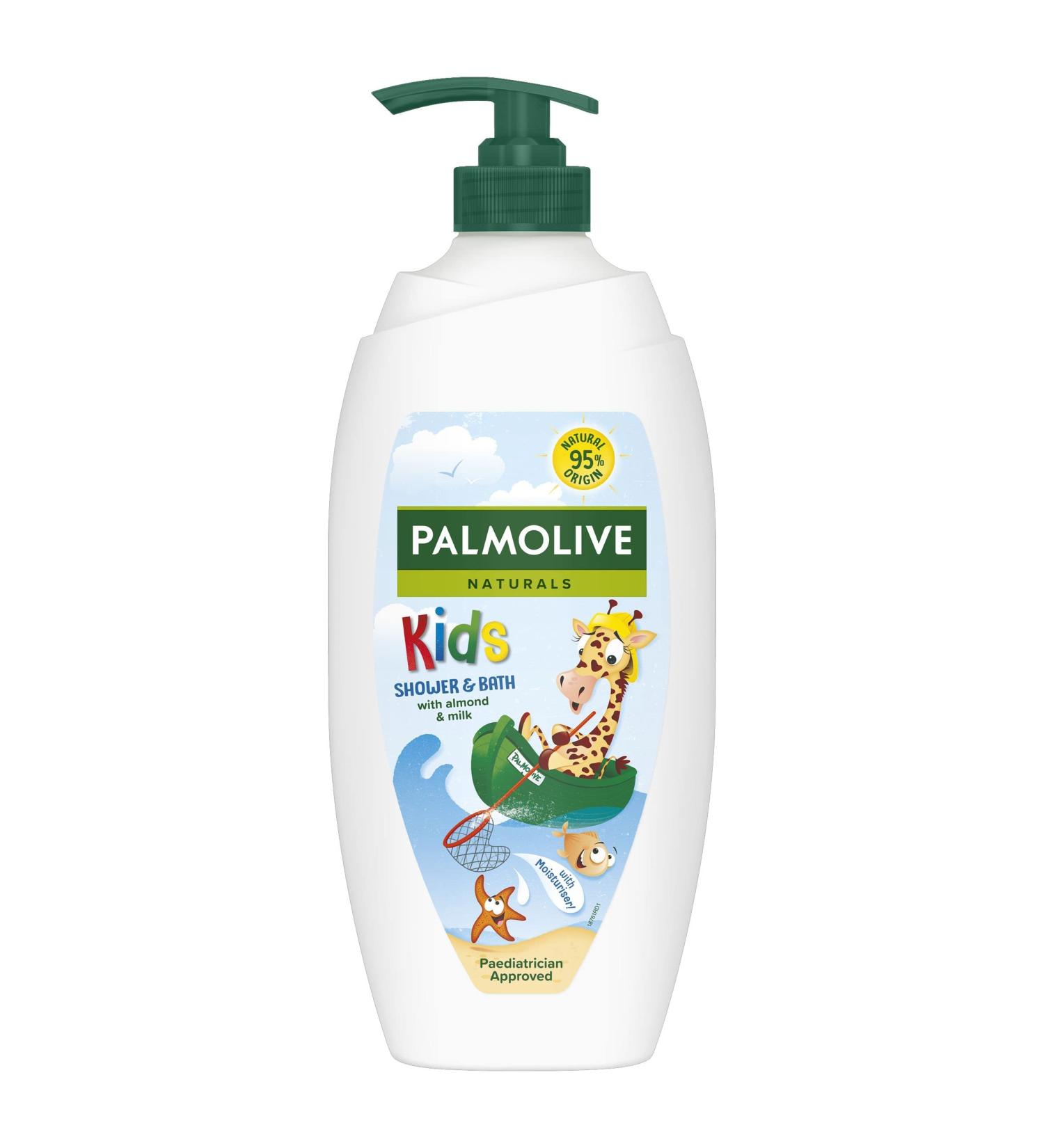 Palmolive Naturals Kids Almond & Milk Shower Gel 750ml - Dermatologically Tested Formula with Natural Almond & Aloe Vera Extracts - Buy Online on GoSupps.com