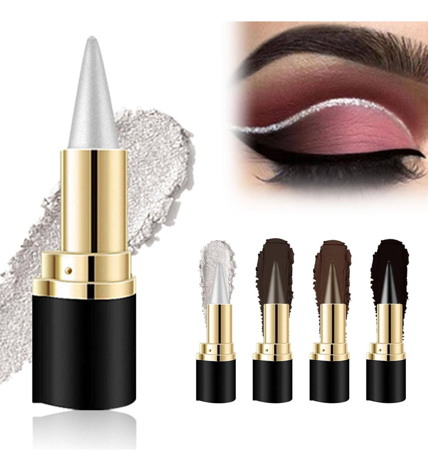 Lipstick eyeliner Long Wear Gel Eyeliner Rationalu Gel Eyeliner Rational Eye Stick Rational Eyeliner Stick Black Eyeliner Cream Waterproof Smudge Proof Liquid Eyeliner Pen Silver - Buy Online on GoSupps.com