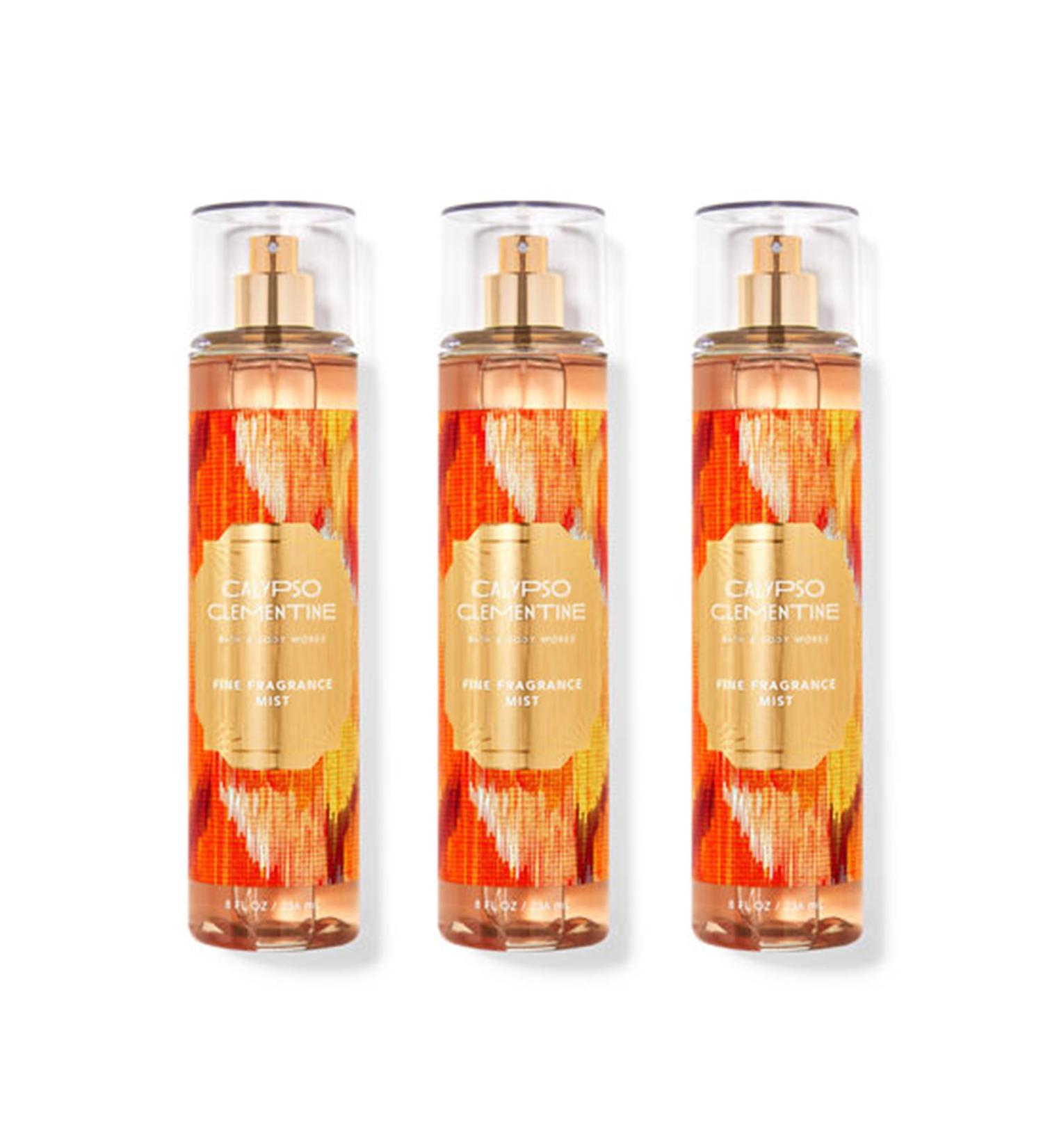 BBW - Bath and Body - Calypso Clementine Fine Fragrance Mist 8 oz (Pack of 3)